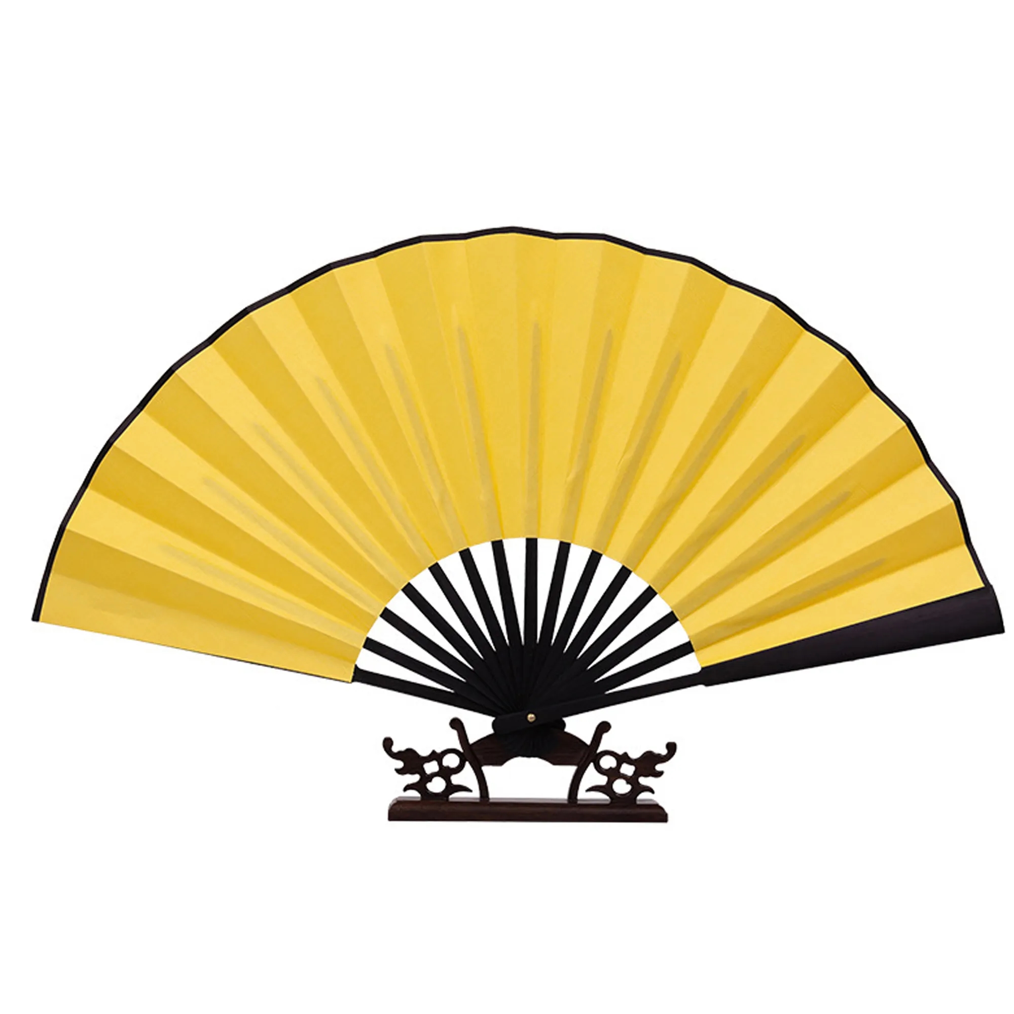 Silk Fabric Bamboo Hand Fan 4