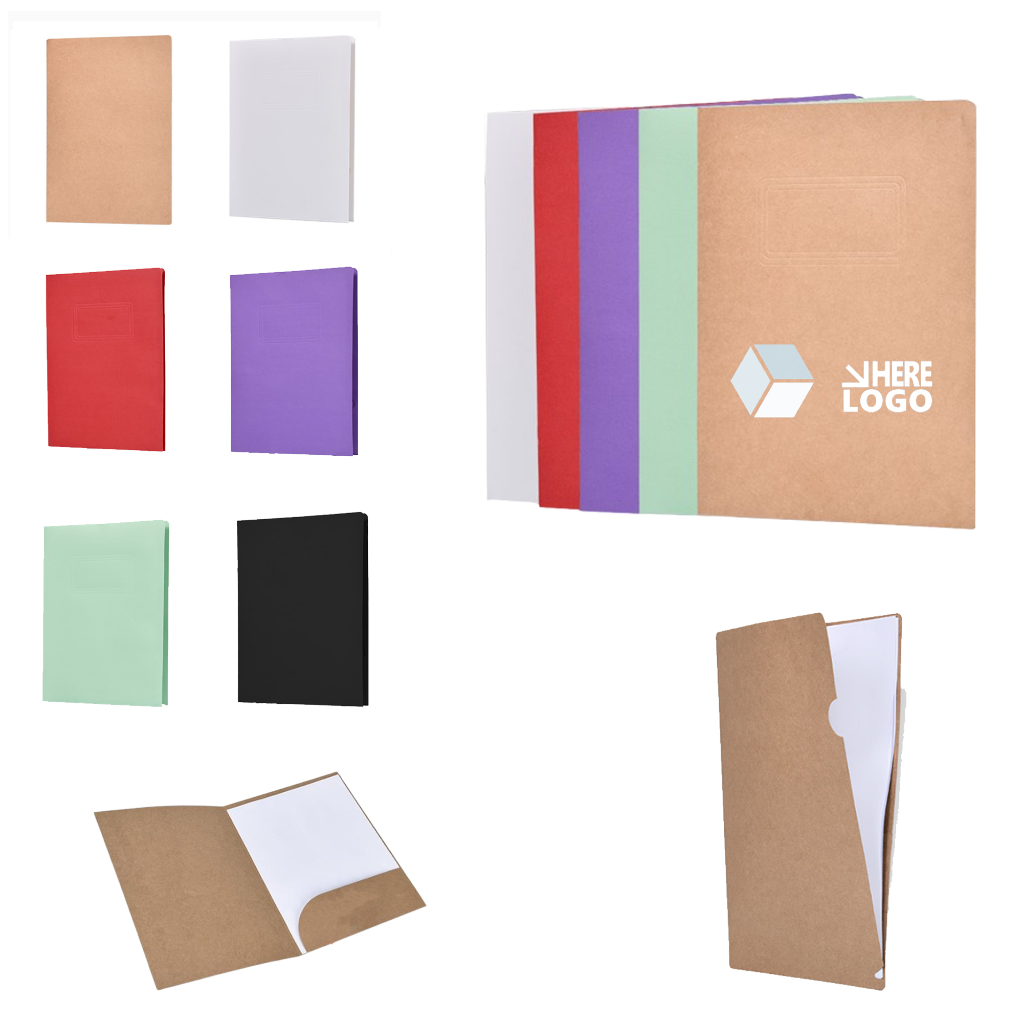Customizable A4 Duty Paper Pockets File Folder 3