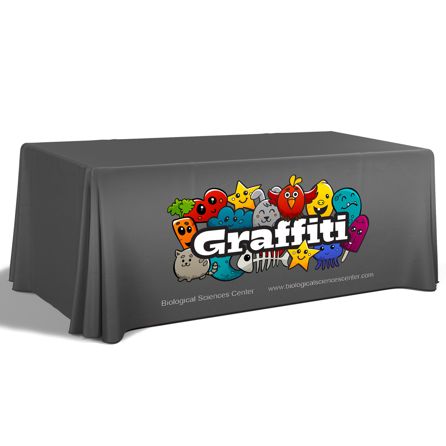 6' Premium Draped Standard Table Cover(Full Color Dye Sublimation) 19