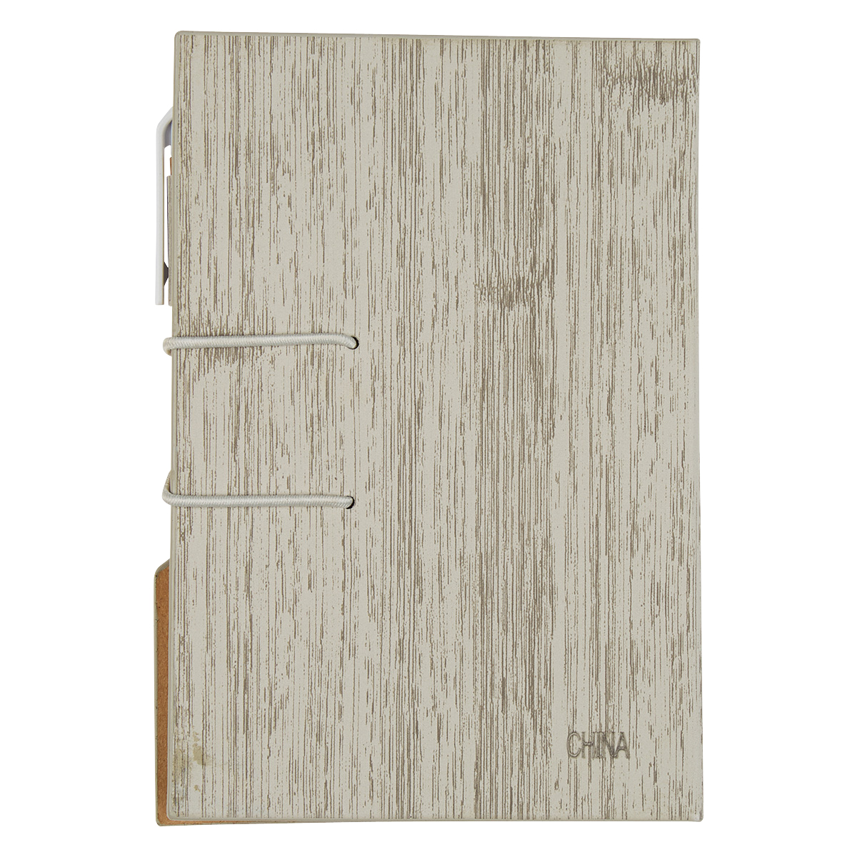 Woodgrain Look Notebook With Sticky Notes And Flags 3