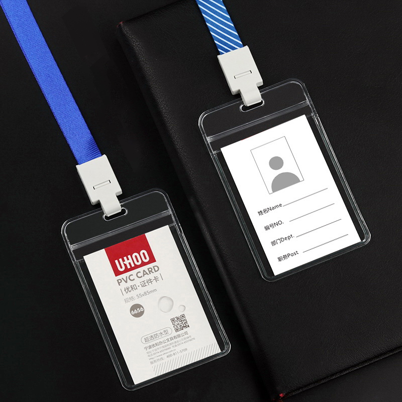 PVC Transparent ID Card Badge Holder 3