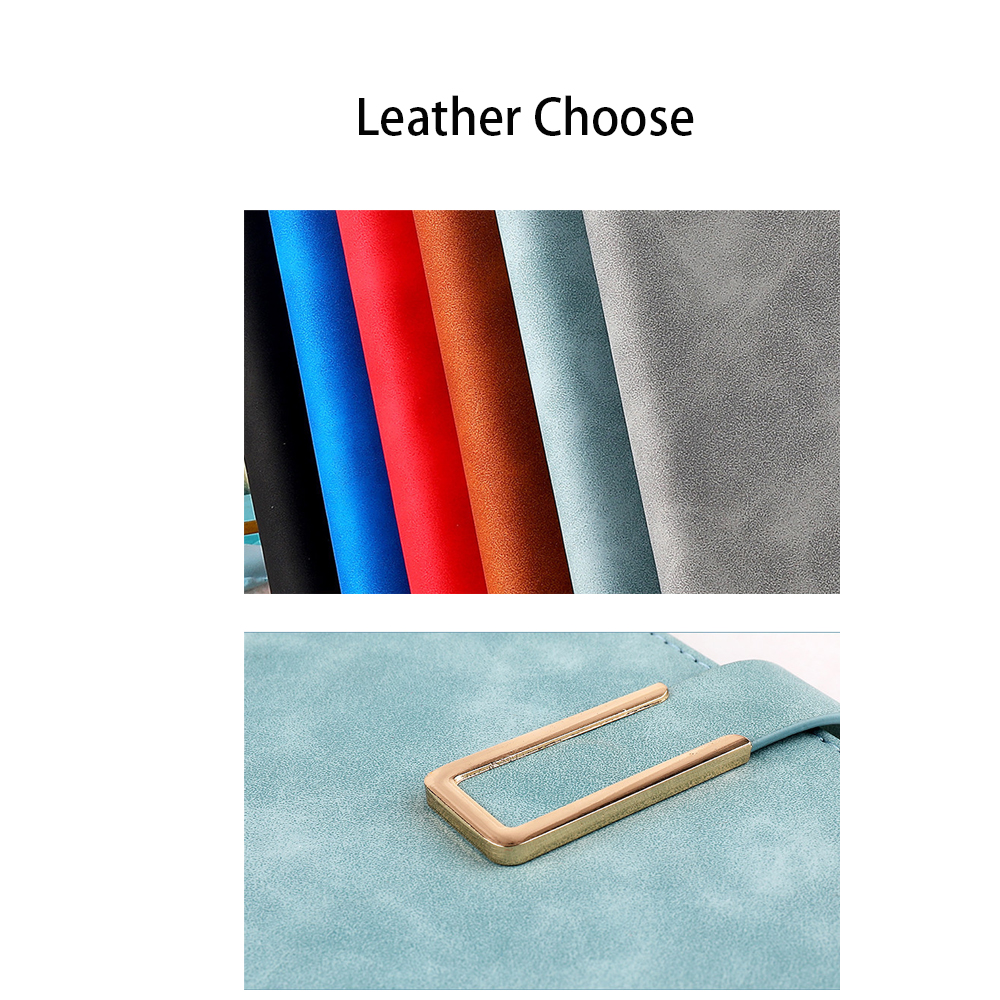 A5 sheepskin business buckle notebook