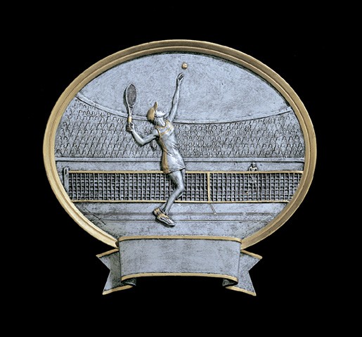 8" Tennis Female Legend Plate 2
