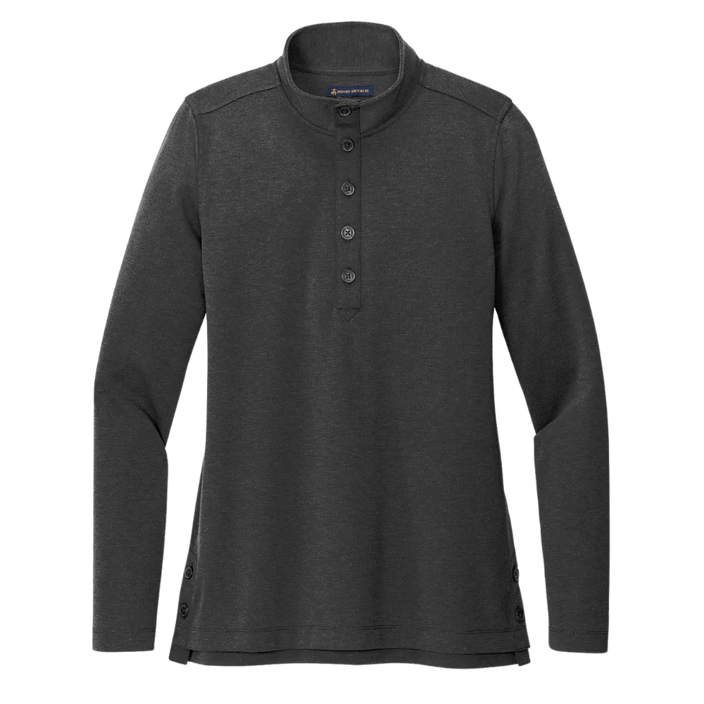Brooks Brothers(R) Women's Mid-Layer Stretch Half-Button 5
