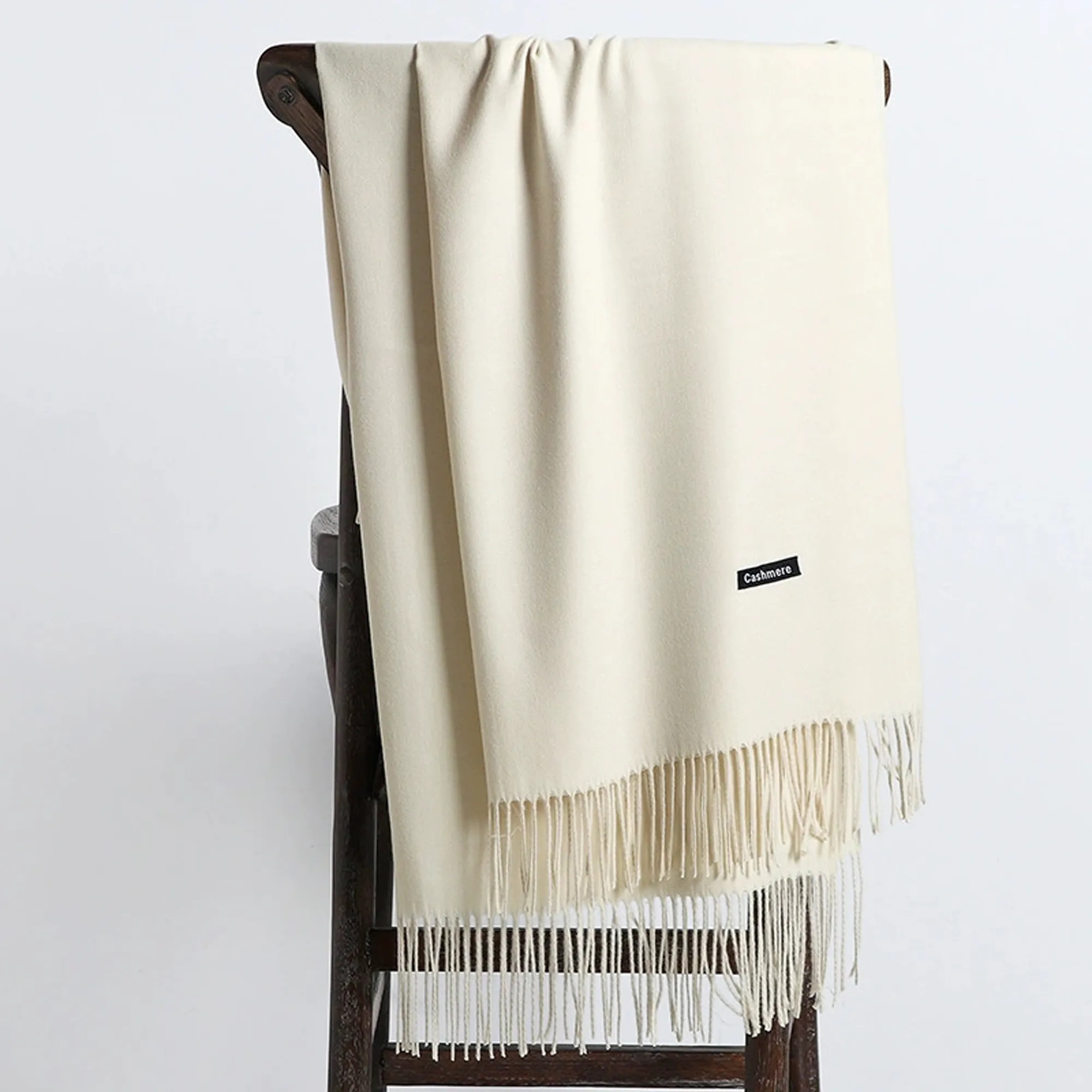Fringed Long Pashmina Winter Shawl 3