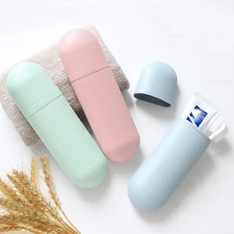 Wheat Straw Portable Toothbrush Protect Cover Travel Holder 3