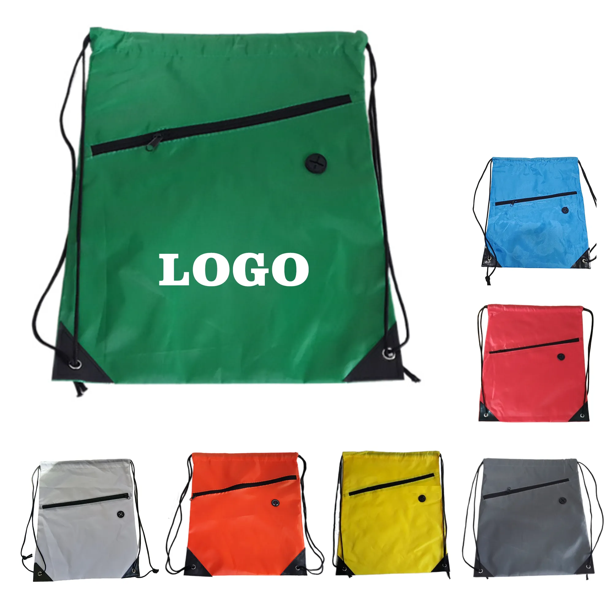 Drawstring Bag With Headphone Hole
