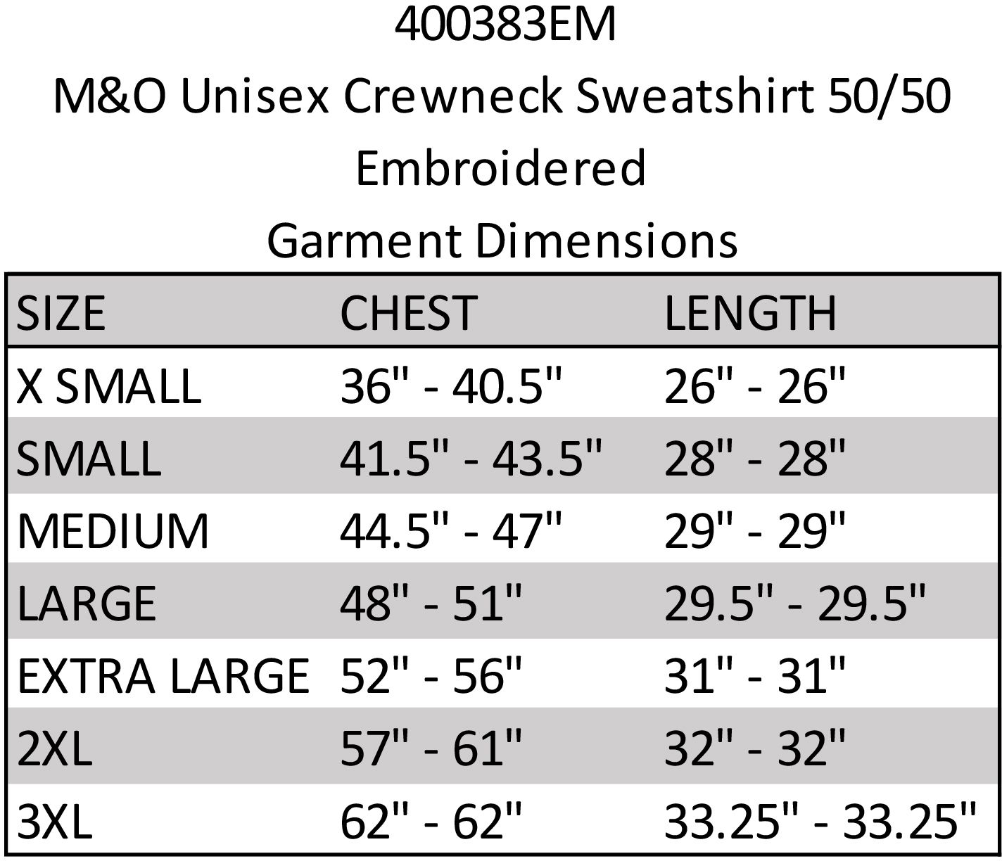 M&o Unisex Crewneck Sweatshirt 50/50 Embroidered, custom hoodie or sweatshirt with logo imprint 13