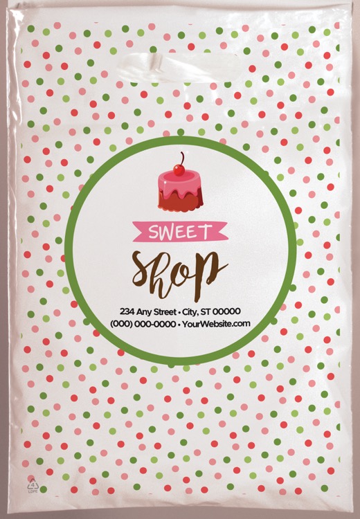 Christmas Scatter Design 1 Plastic Bag (9" x 13")