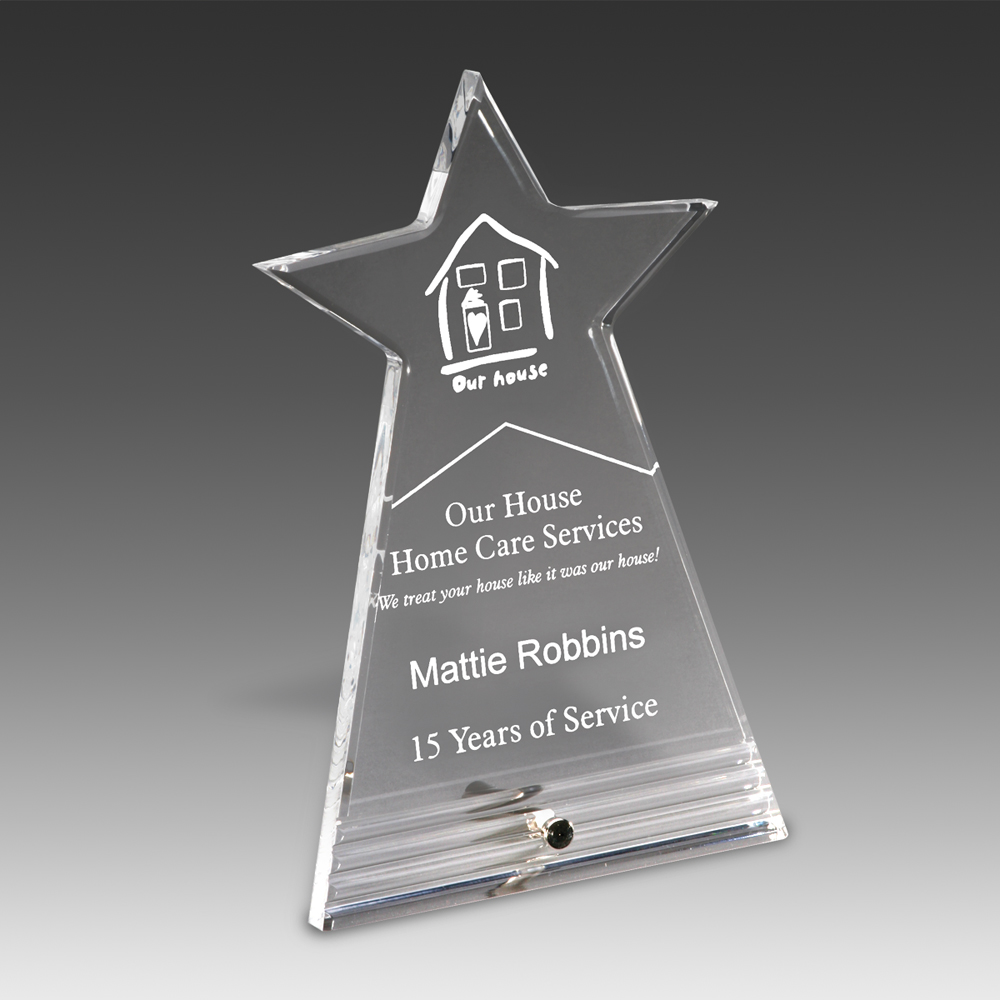 8" Fasten Stand Up Star Burst Award 2