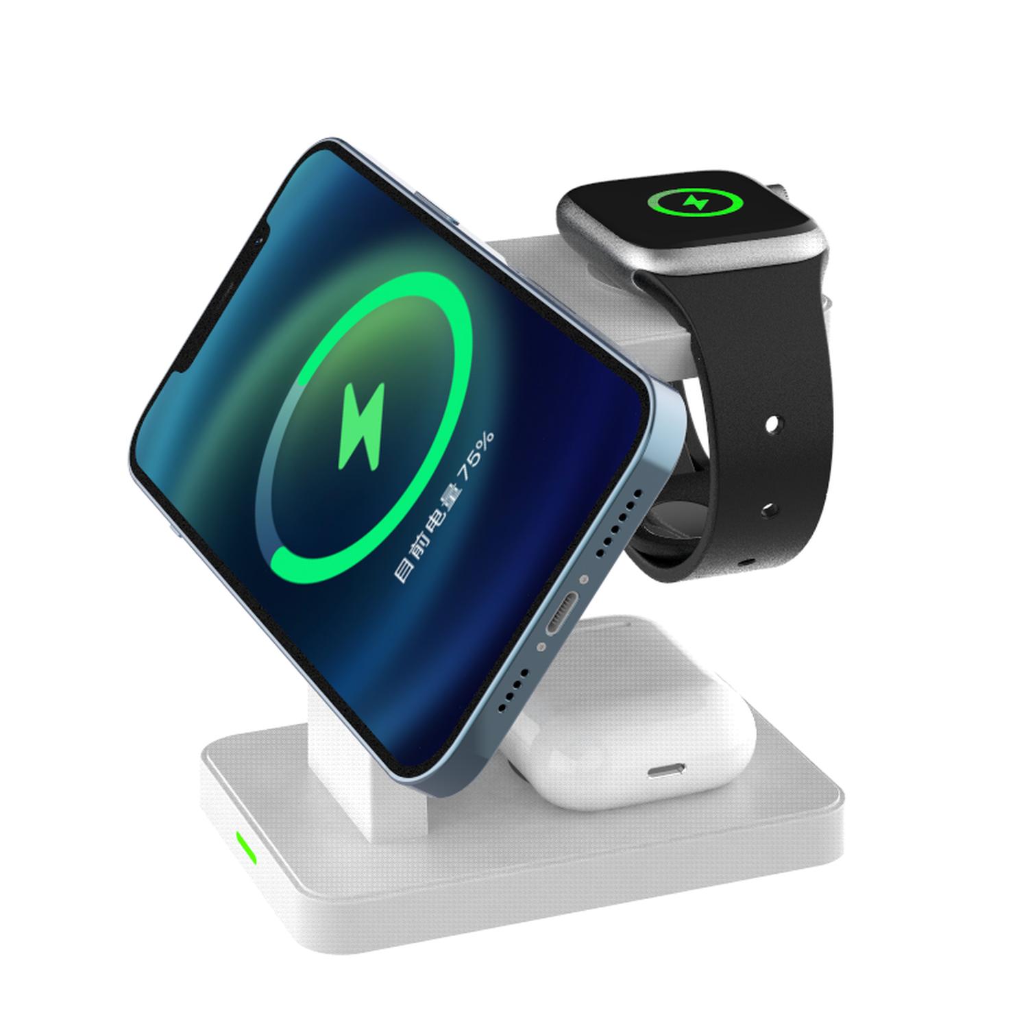 3-in-1 Magnetic Fast Charging Wireless Charger 3