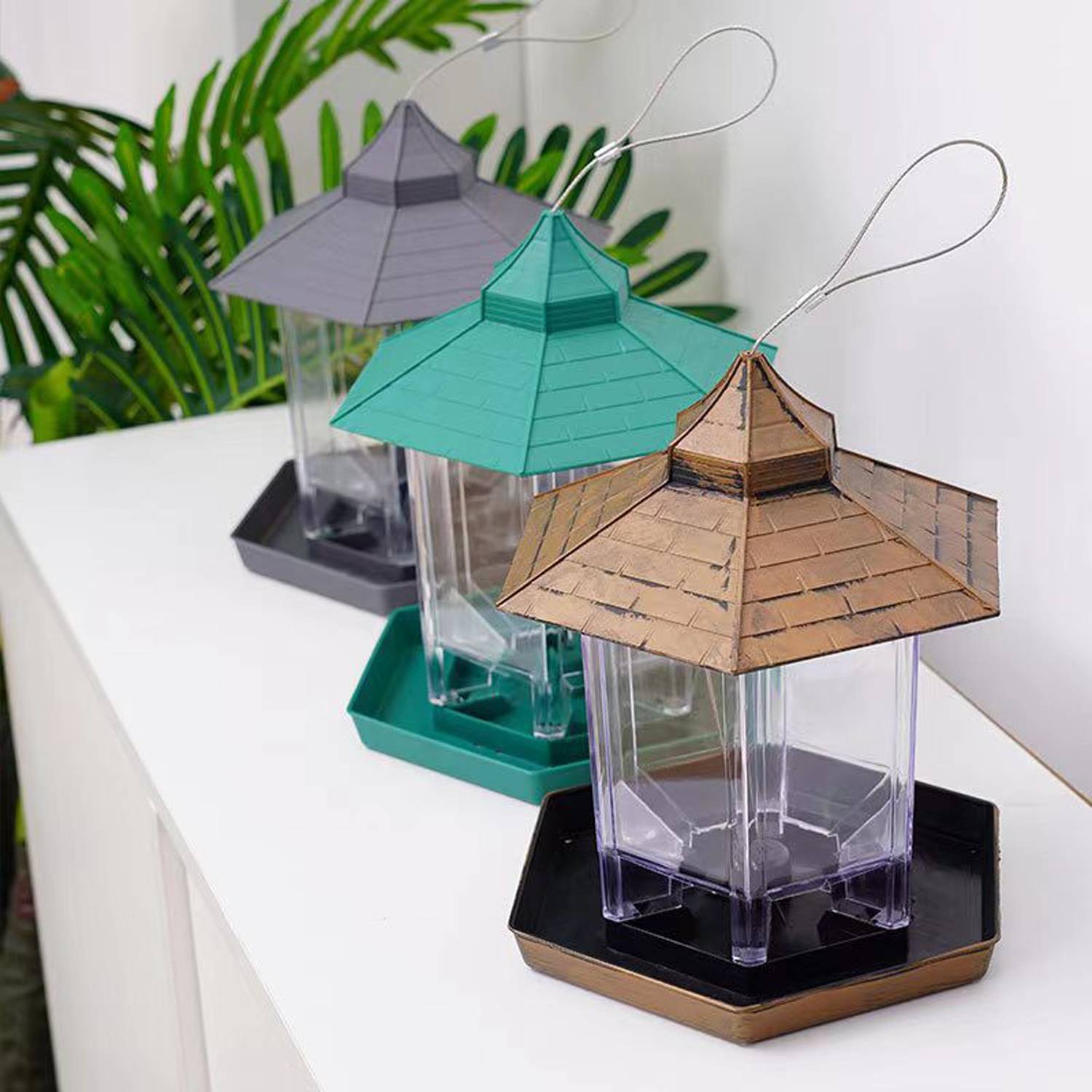 Outdoor Hanging Automatic Bird Feeder 6