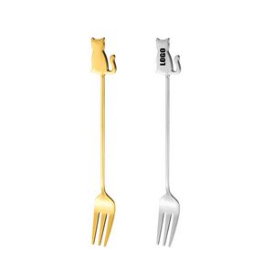 Cat Handle Steel Fork 7