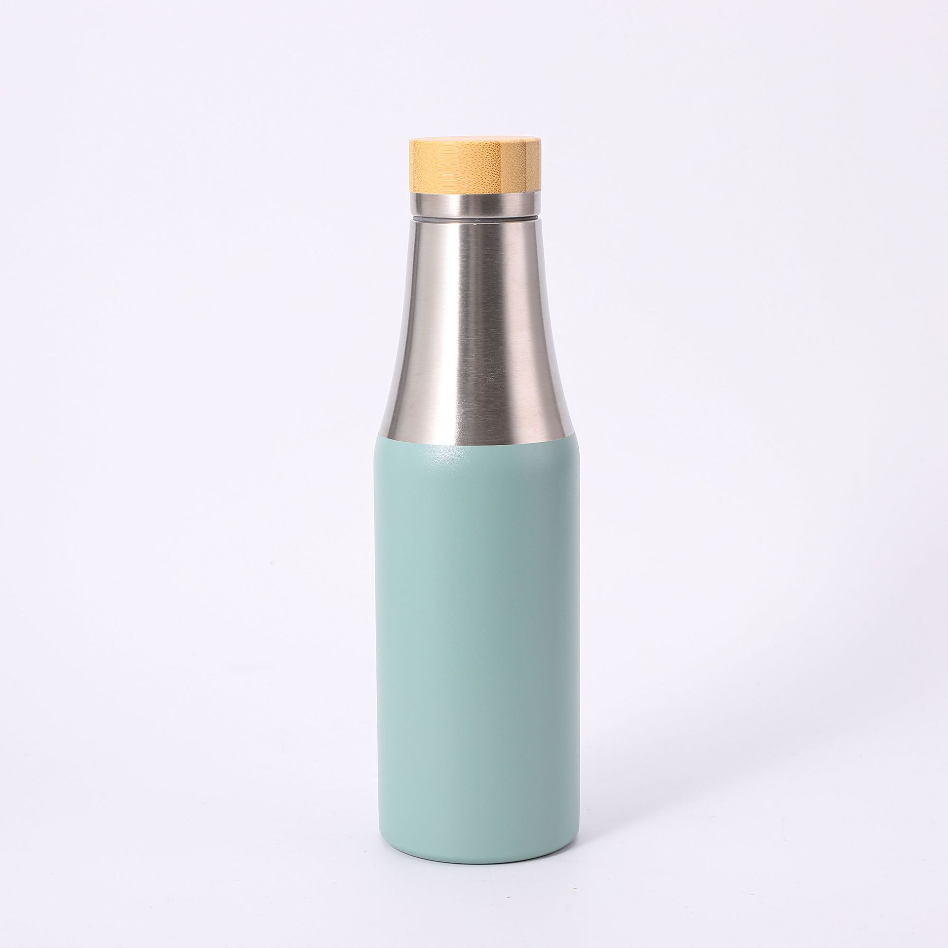 17oz Stainless Steel Bottle With Bamboo Lid, custom water bottle with logo imprint 2