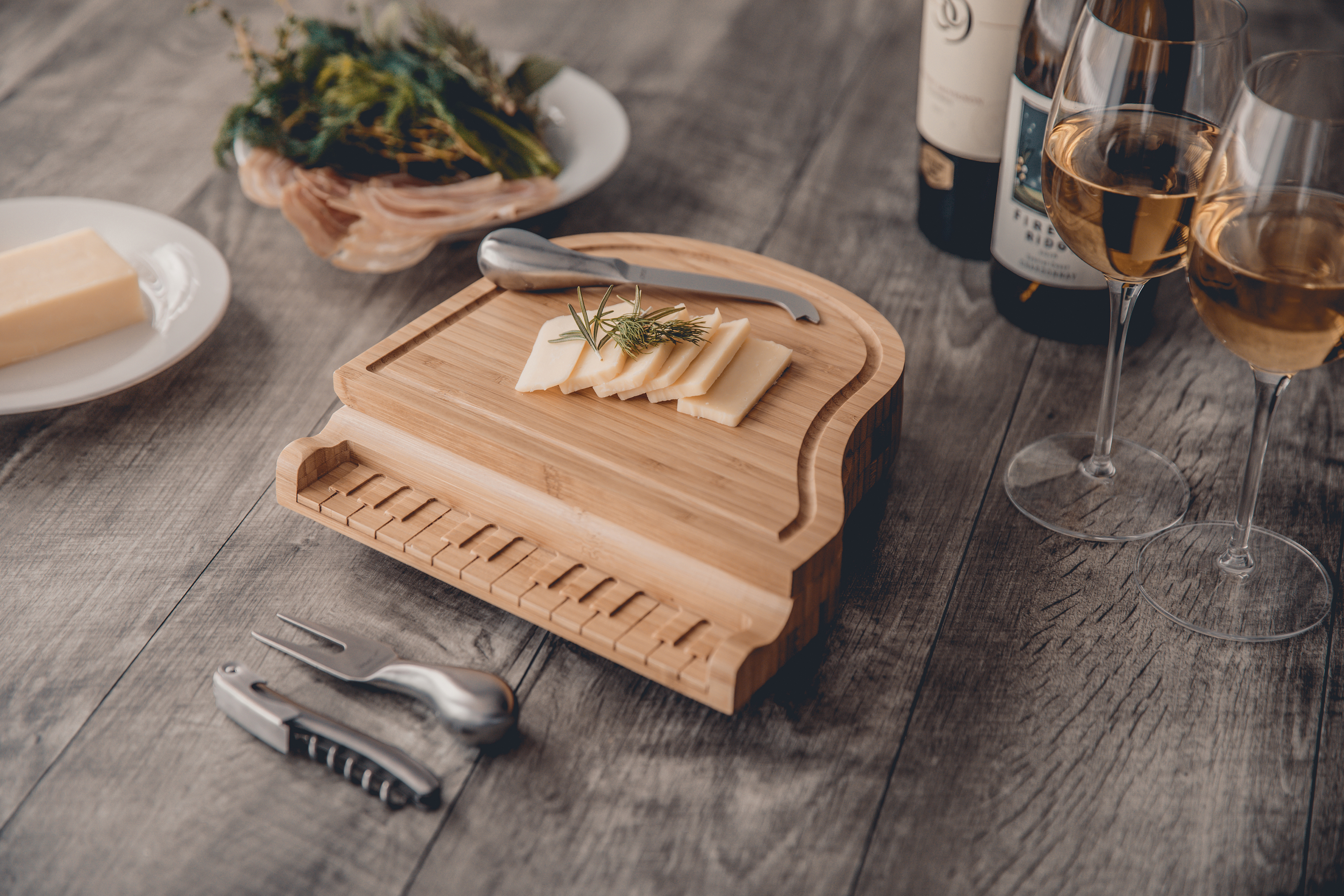 Piano Cheese Cutting Board & Tools Set 3