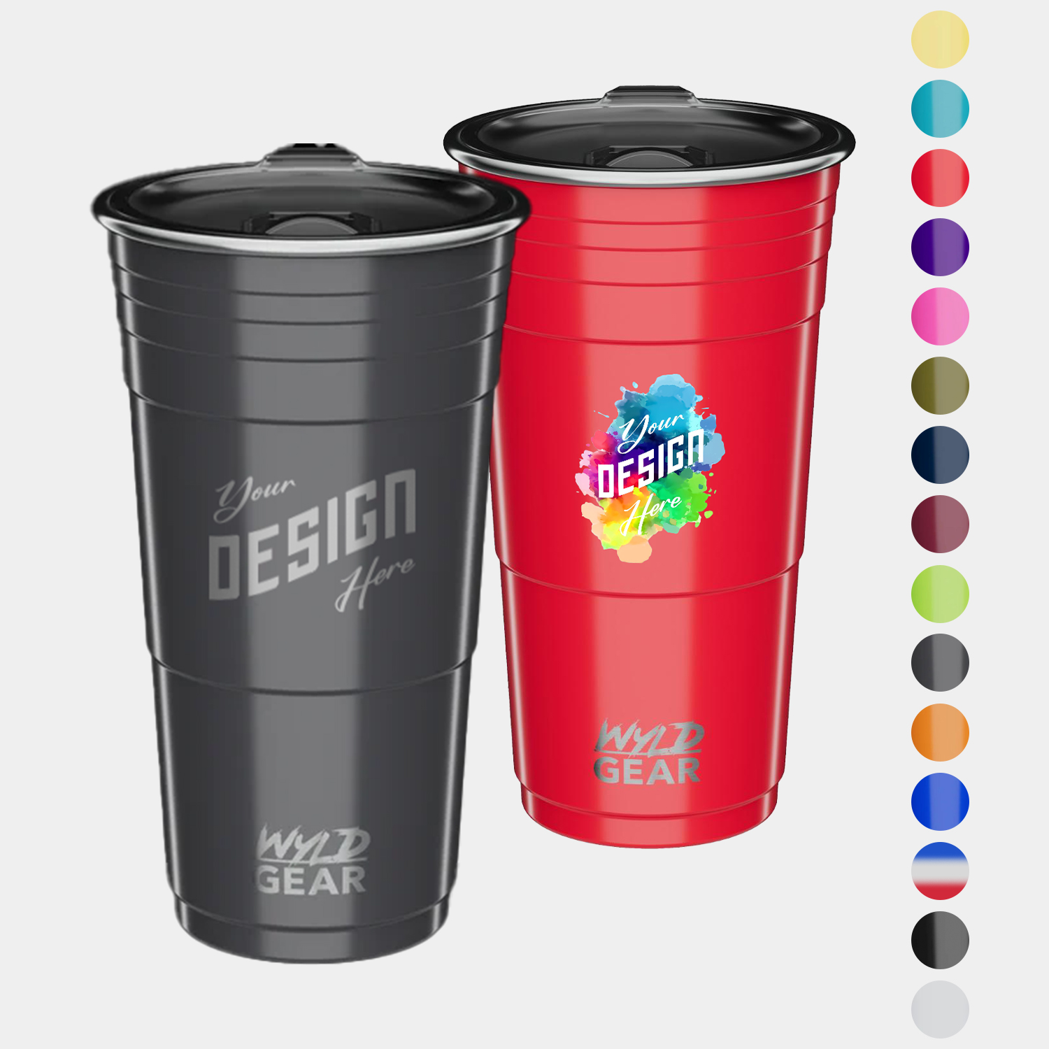 24 oz Wyld Gear® Stainless Steel Vacuum Insulated Party Cup 3