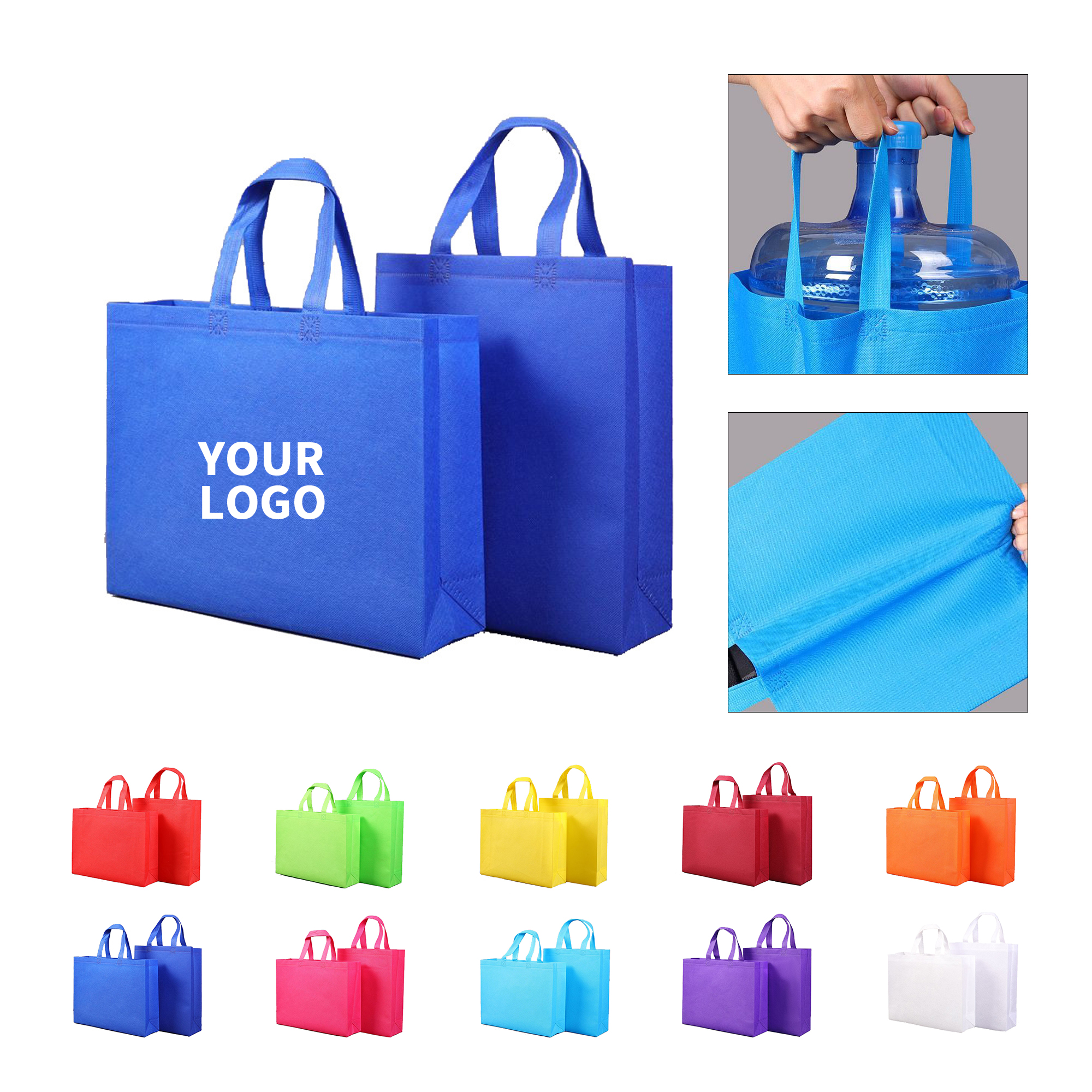 Non Woven Shopping Tote 13 x 10 x 4" 13