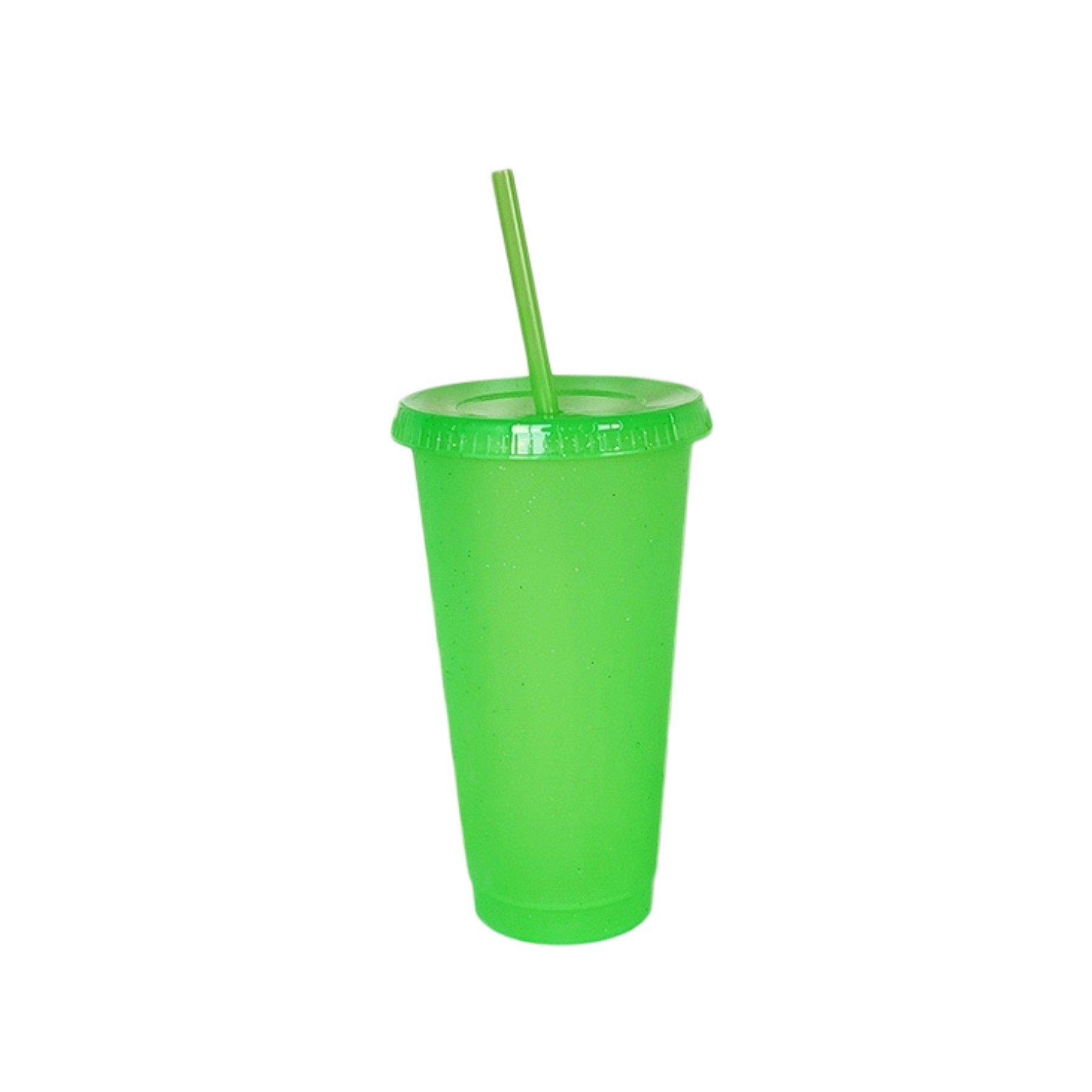 24 Oz. Reusable Plastic Wall Cup With Lid And Straw 7