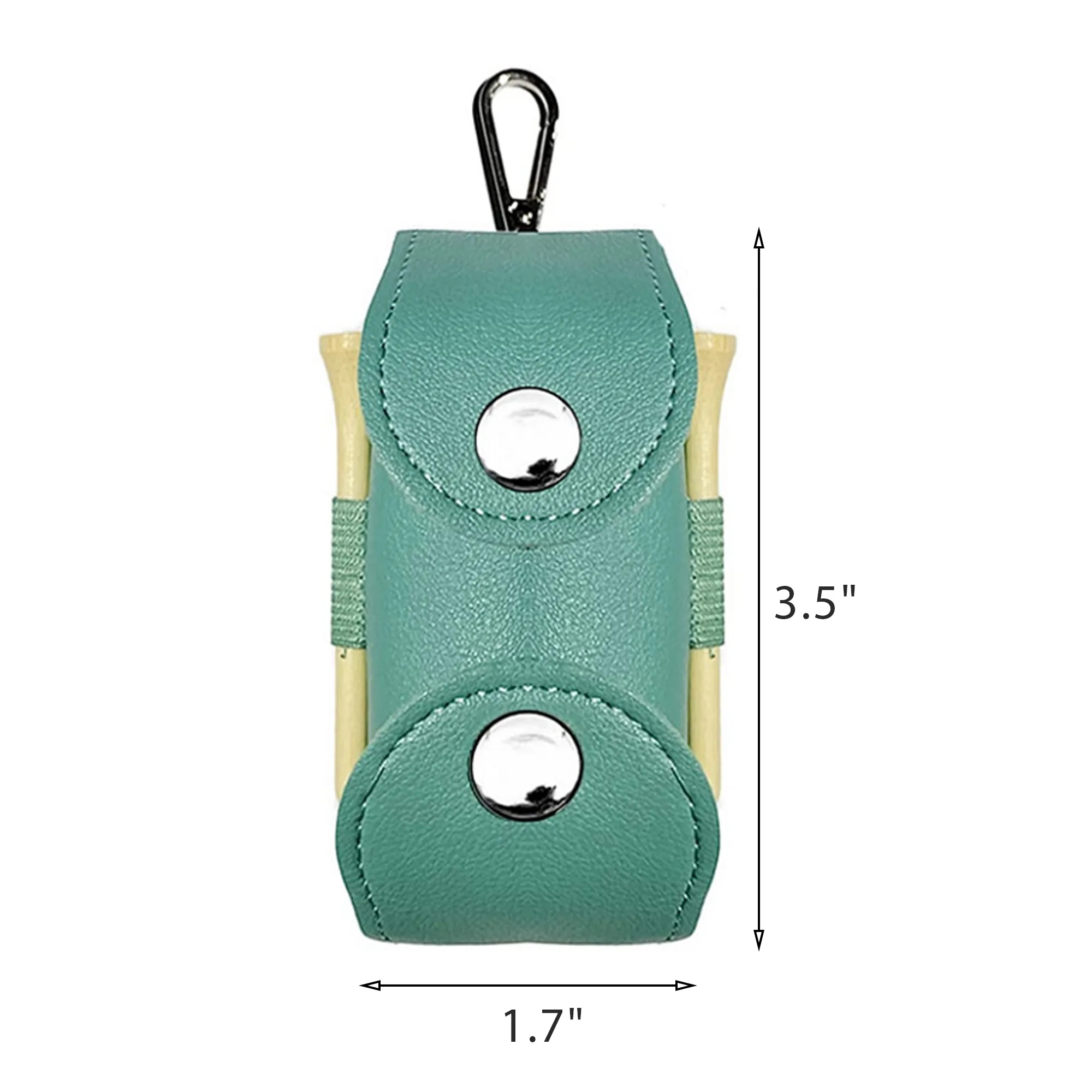 PU Leather Golf Ball Holder Waist Pouch 4