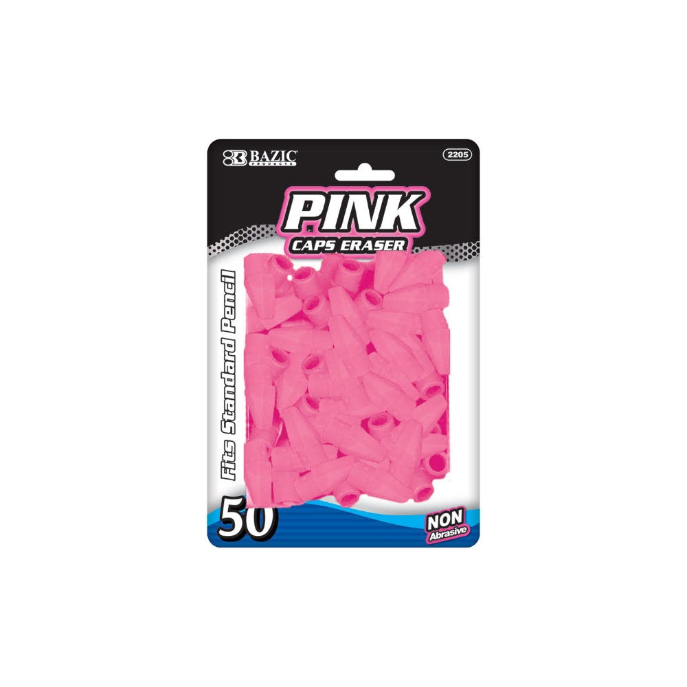 Bulk Erasers - Pencil Cap 50 Count 2