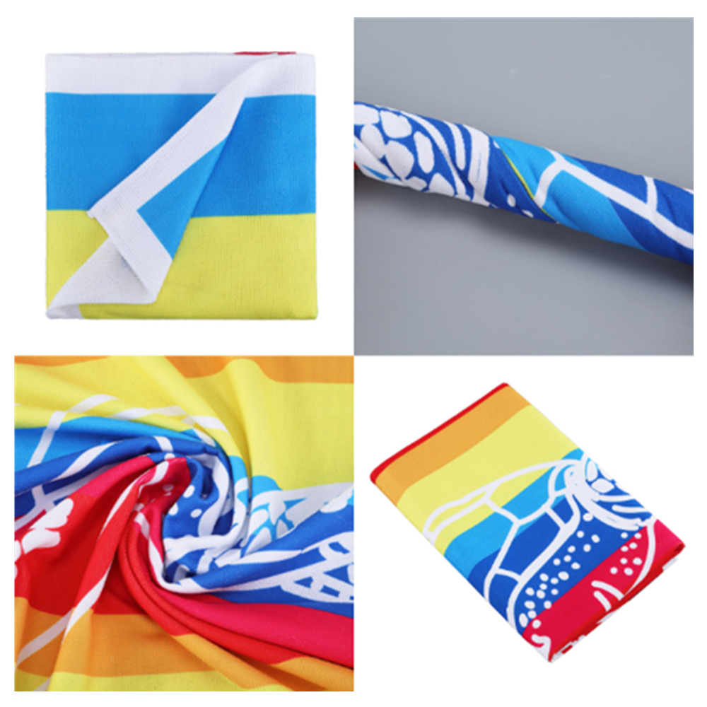 Rainbow Strips Beach Towels 3
