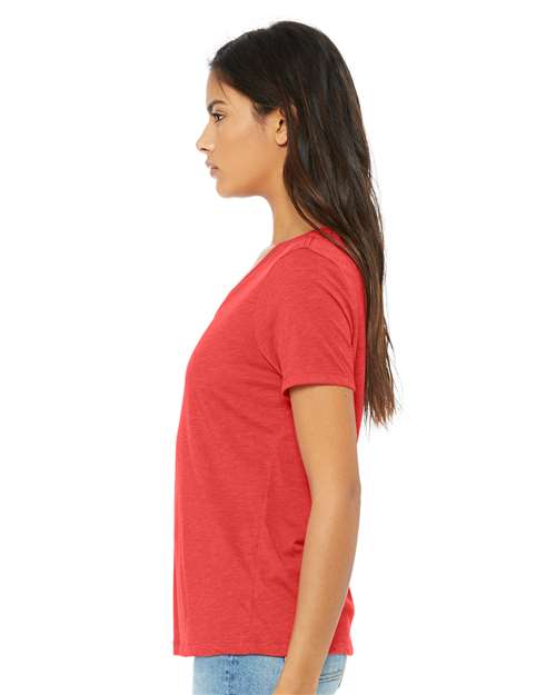 Women's Relaxed Triblend V-Neck Tee - 6415 2