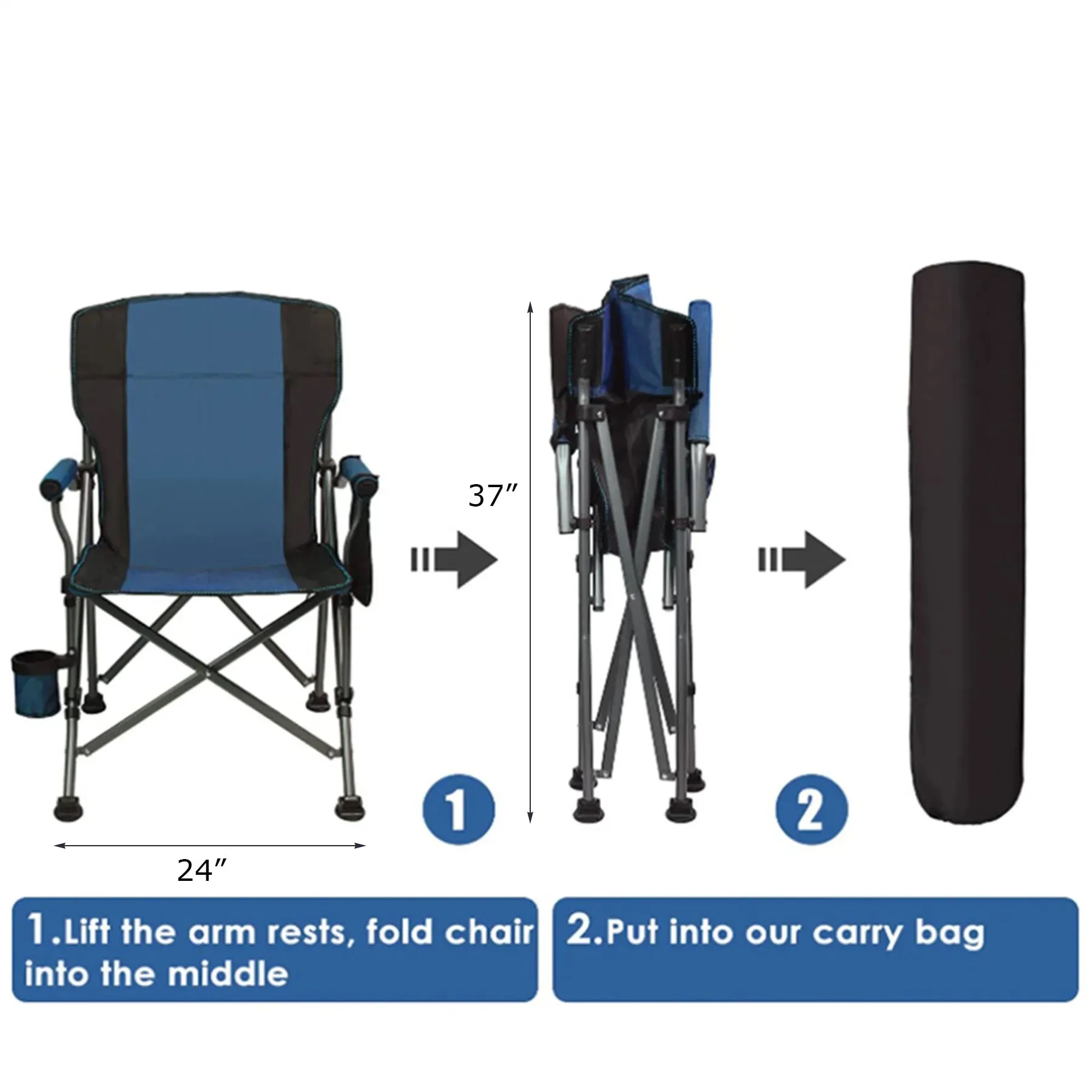 Portable Sturdy Durable Folding Chair 3