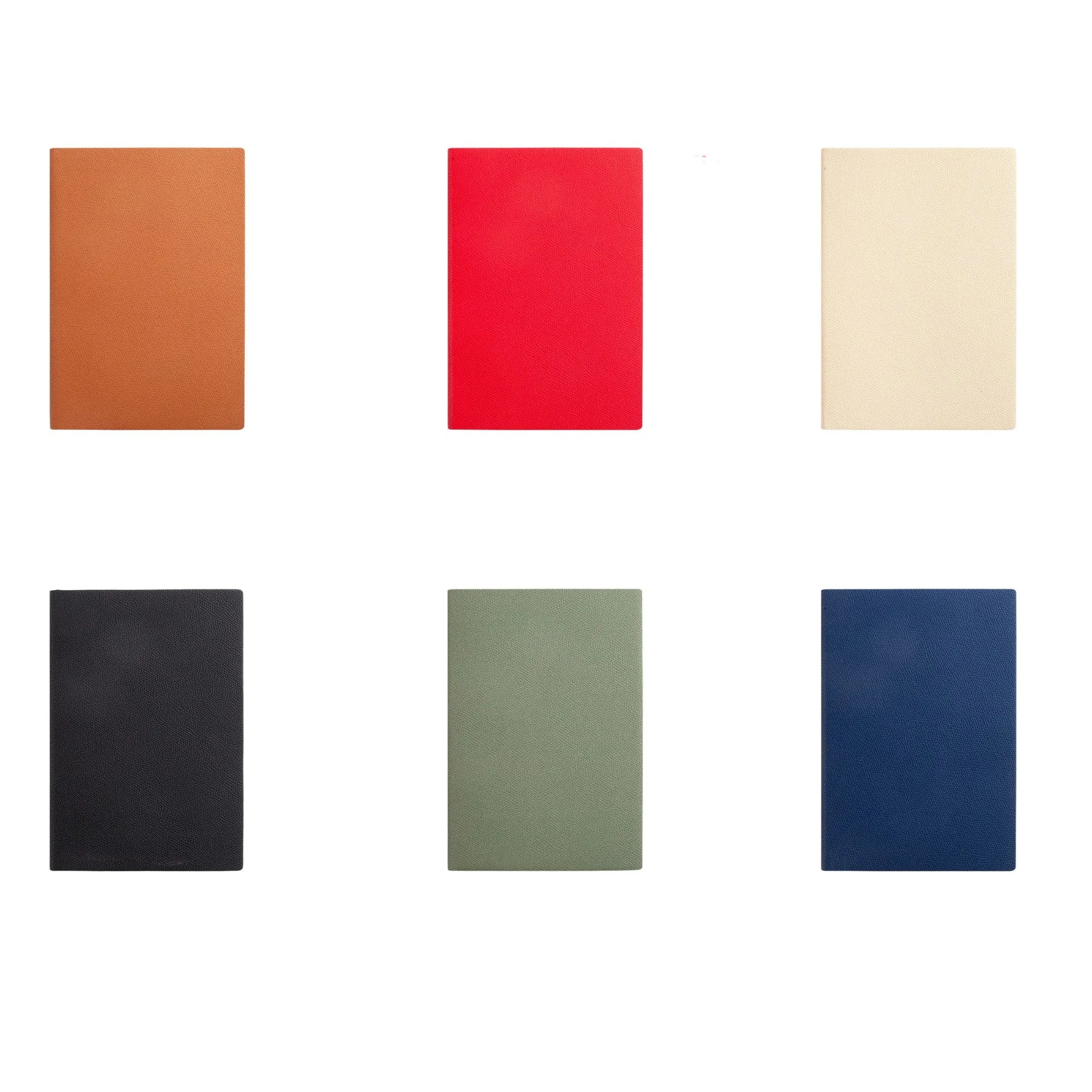 A5 Lychee Skin Soft Leather Business Notebook 4