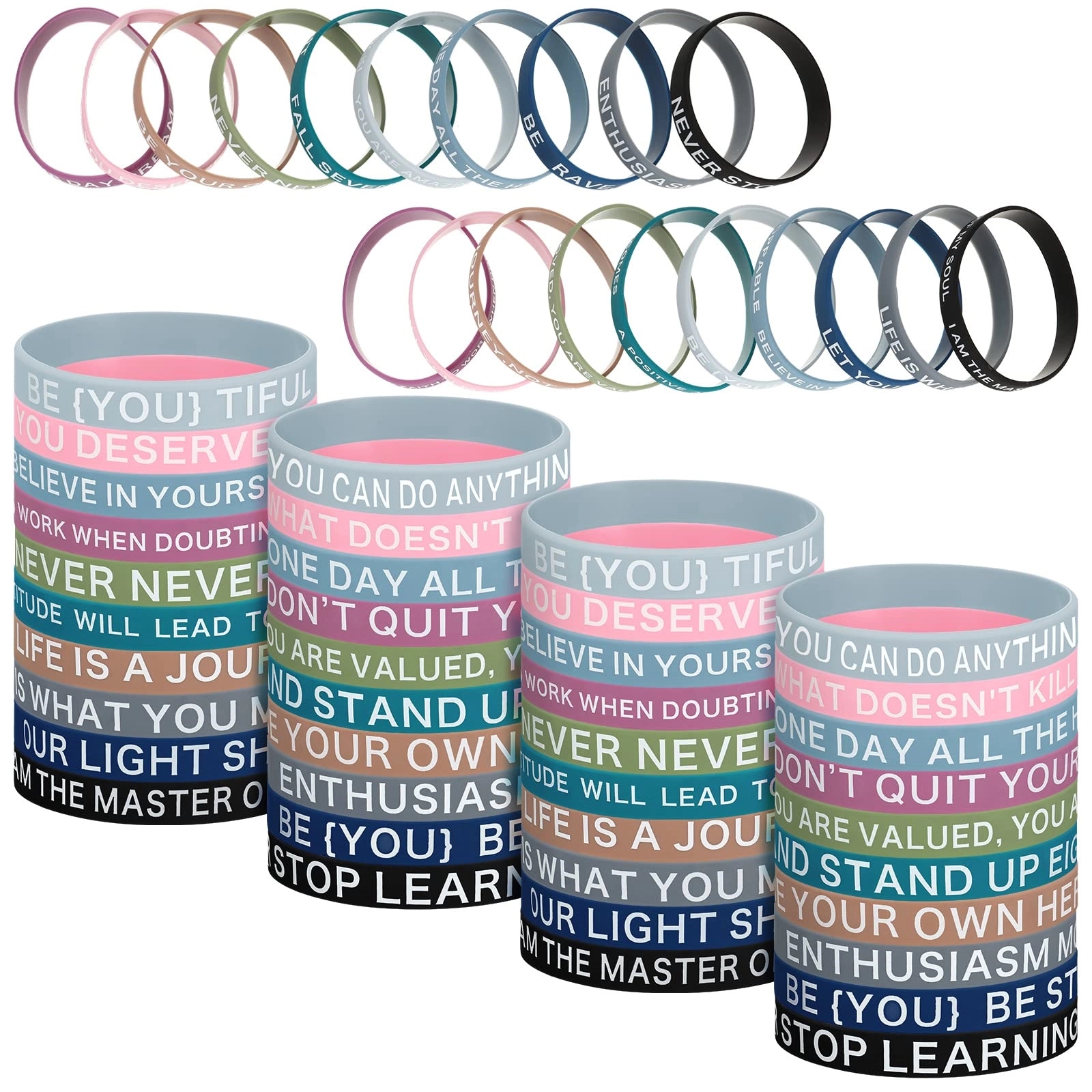 Debossed silicone bracelet 10