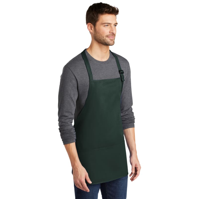 Port Authority Medium-Length Apron With Pouch Pockets. 18