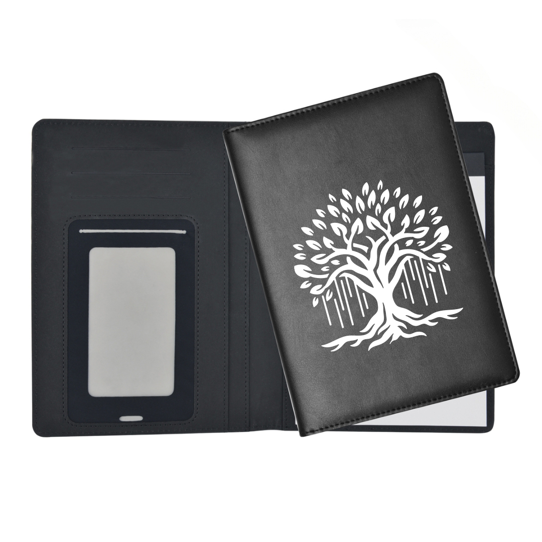A5 Leatherette Padfolio with Touchscreen Smartphone Sleeve 6