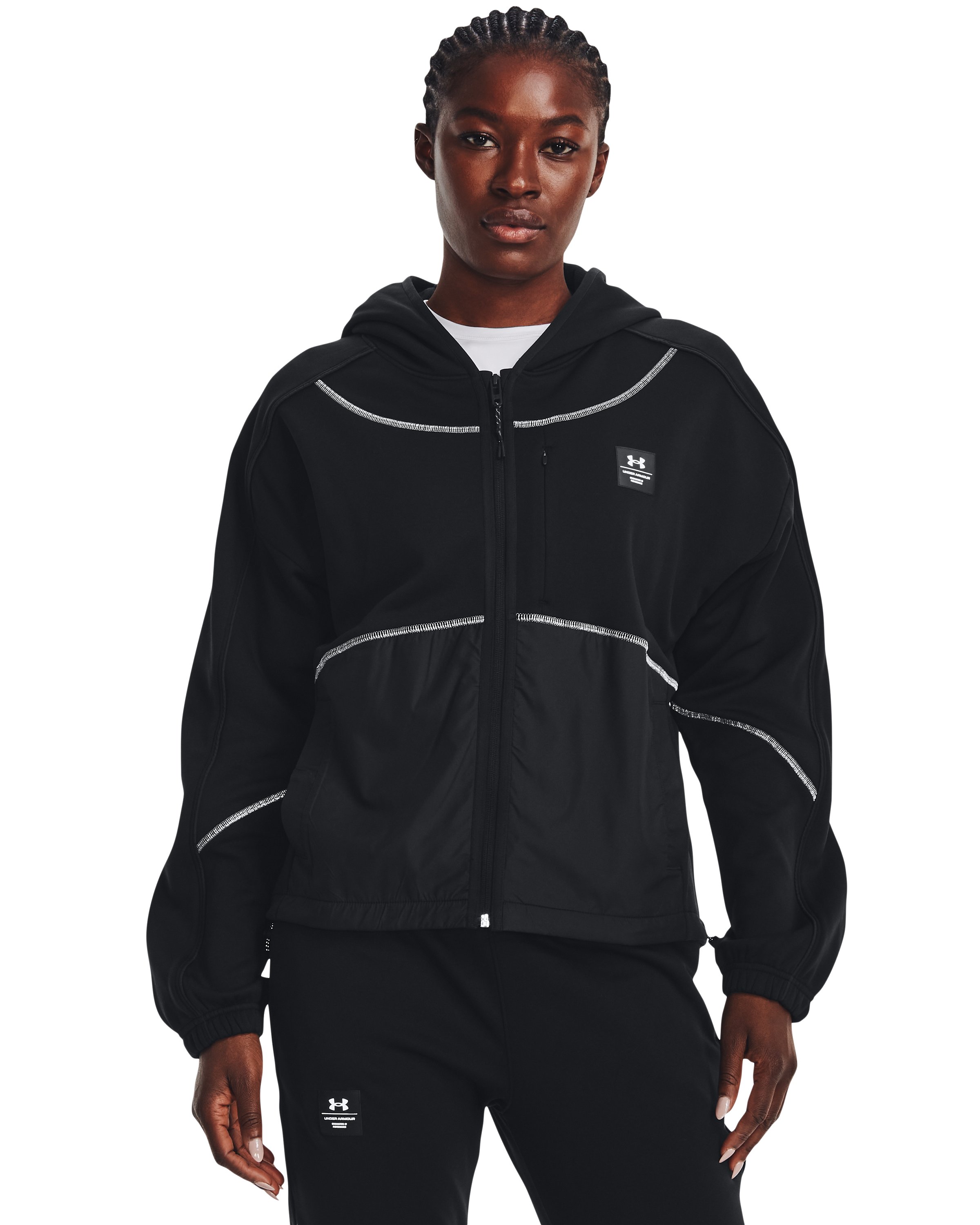 Women's UA RUSH Fleece Full-Zip Hoodie  2