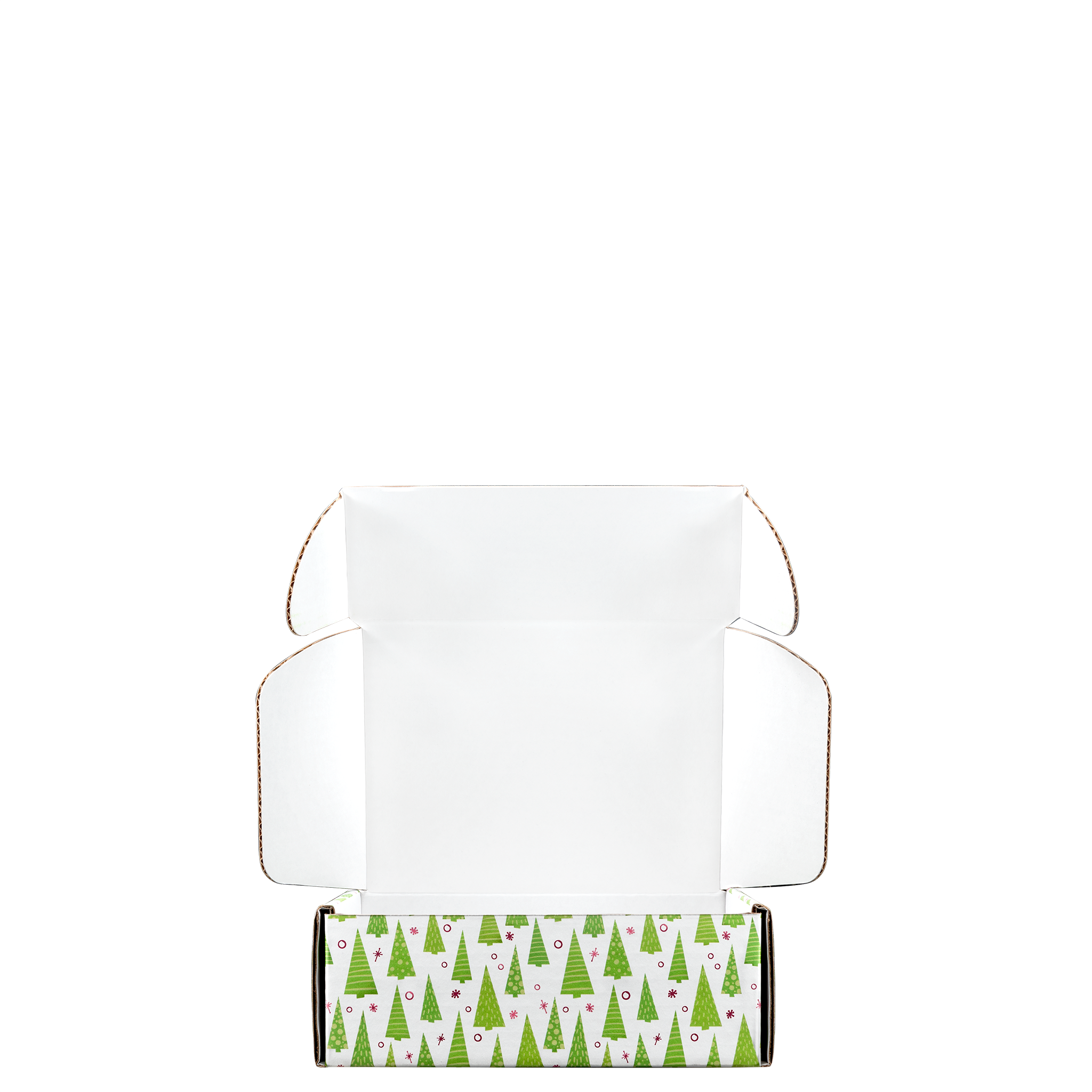 Mailing Box, B-Flute8" x 6" x 3" - White - C - 144 sq in 4