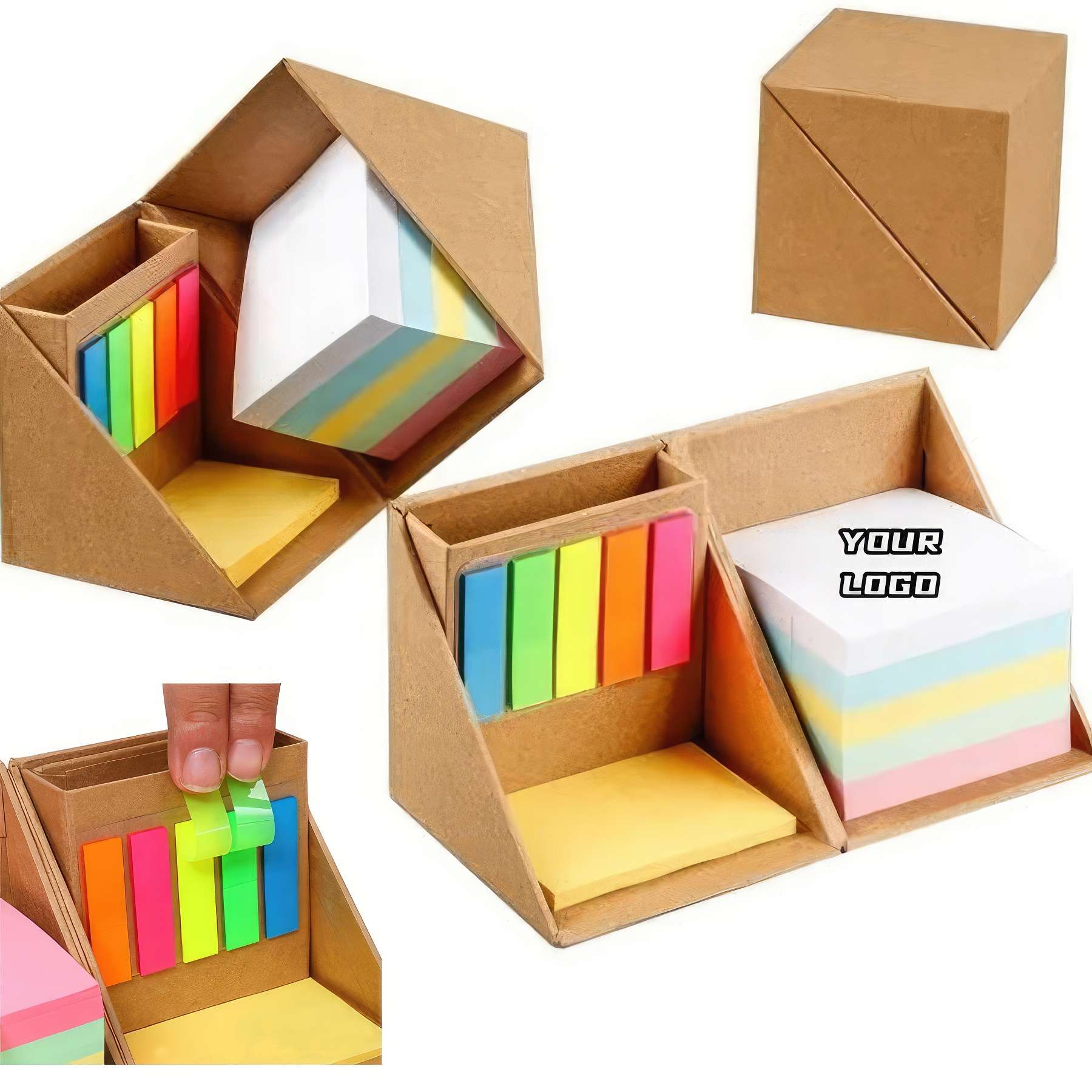 Custom Logo Sticky Notes Cube 2
