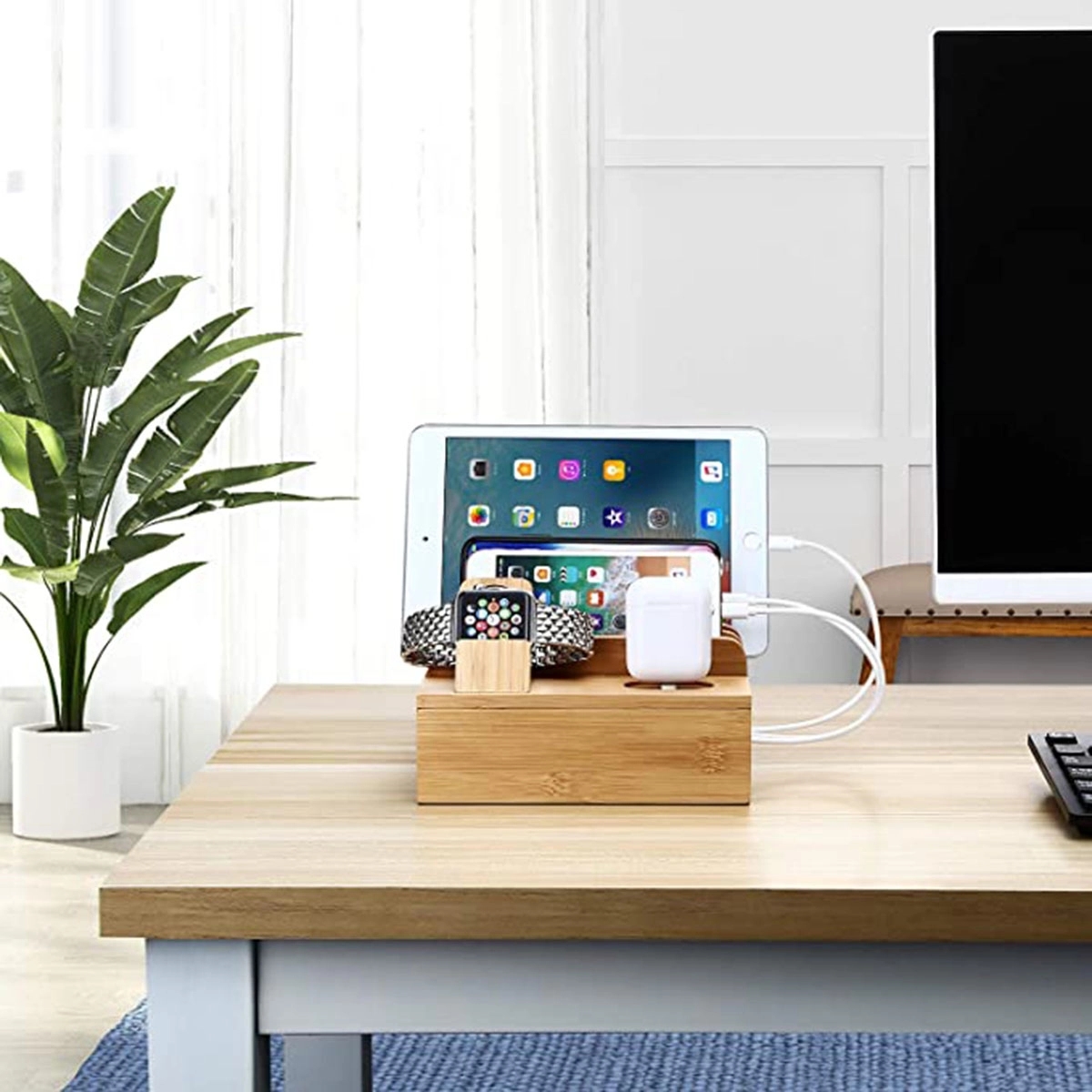 Bamboo Charging Station 4