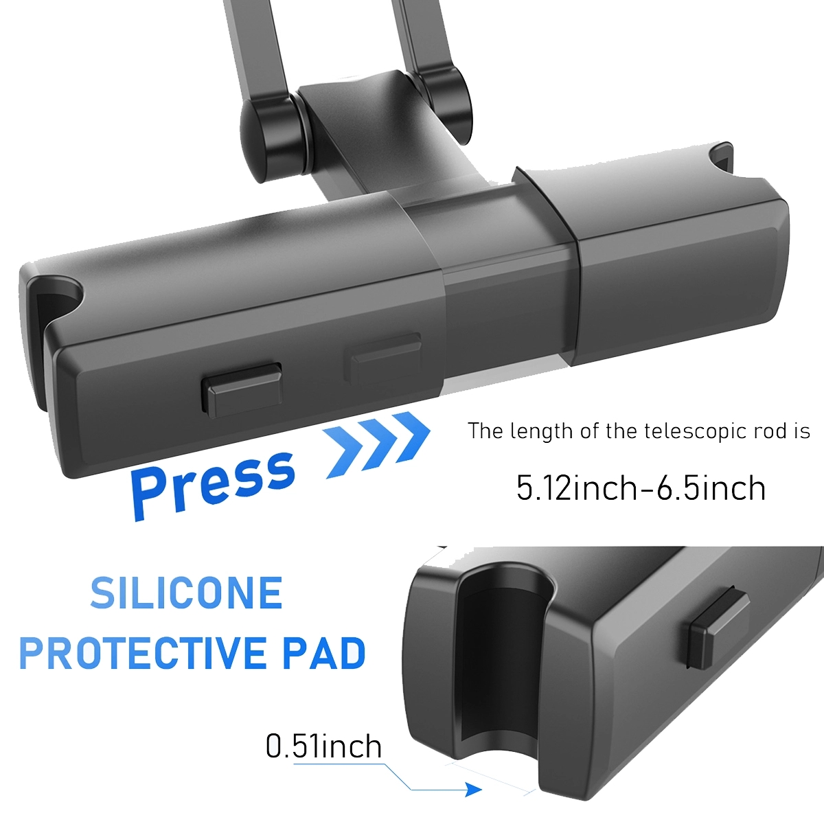 Car back seat tablet computer support frame 2