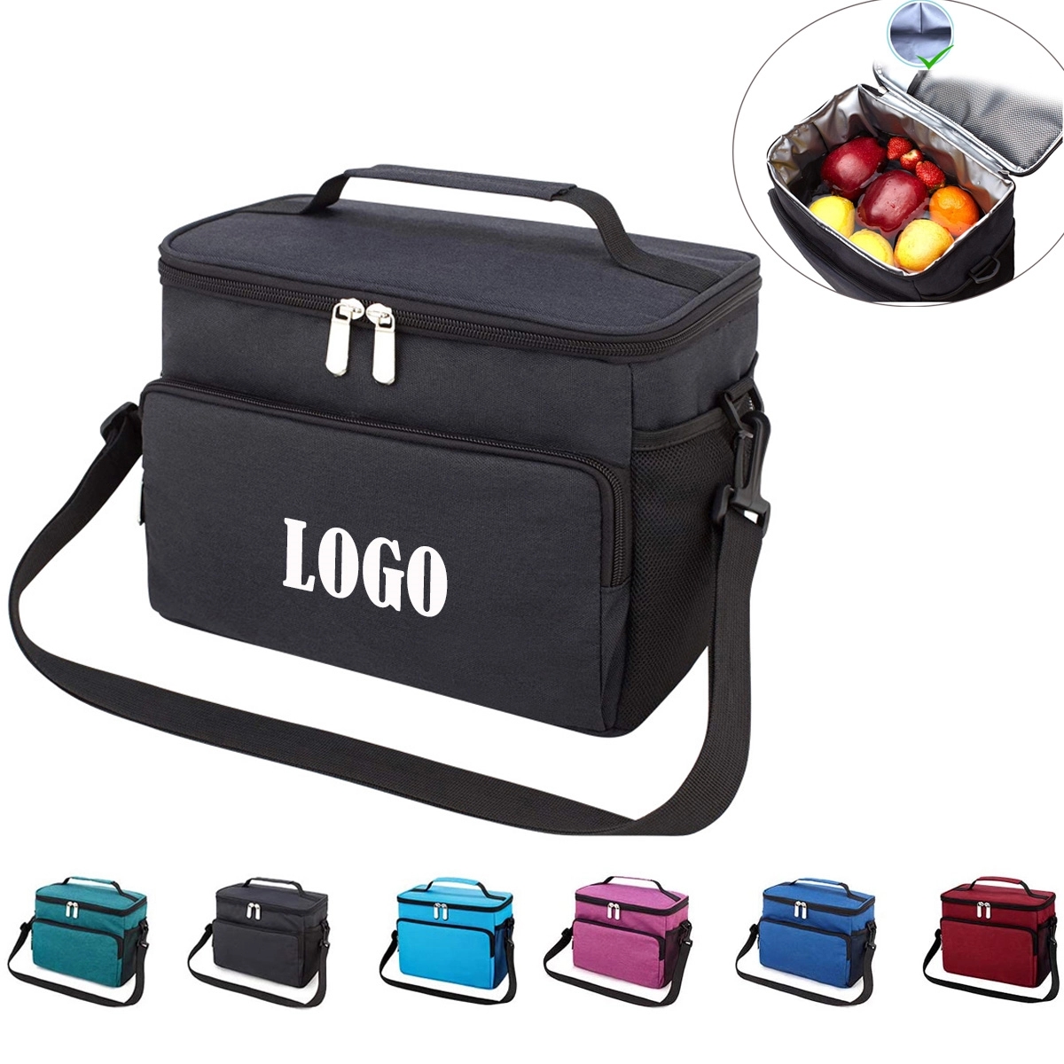 Leakproof Reusable Insulated Cooler Lunch Bag 2
