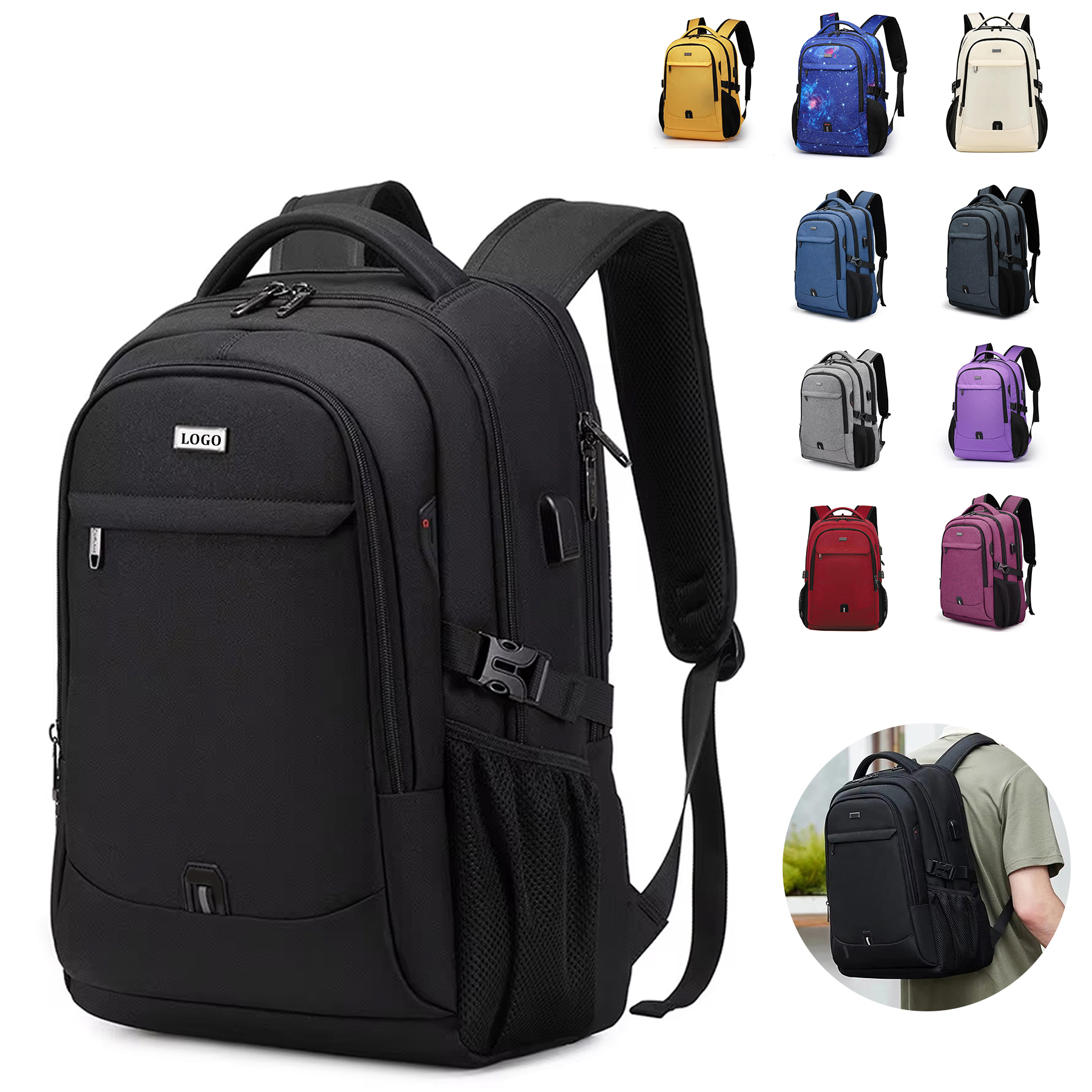 Large Travel Laptop Backpack 8