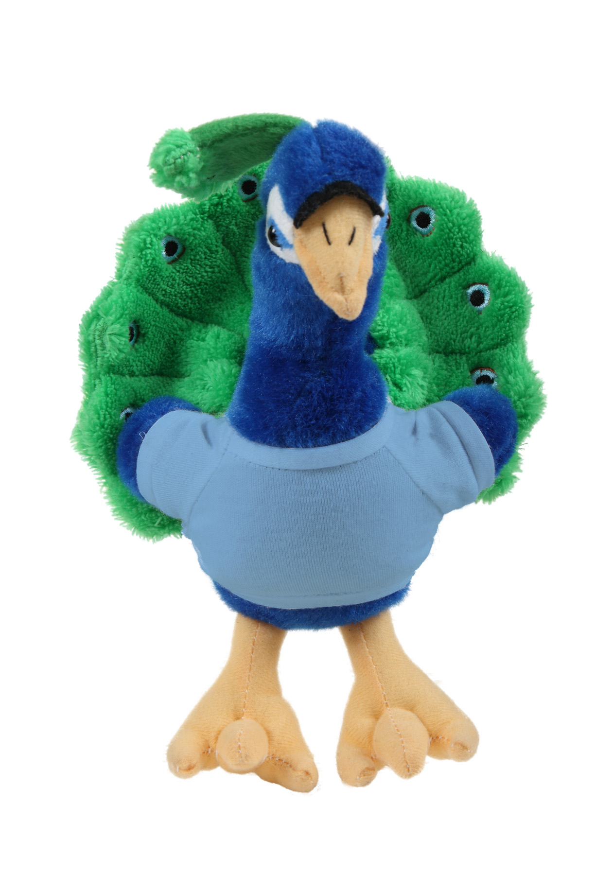 soft plush Peacock with t-shirt
