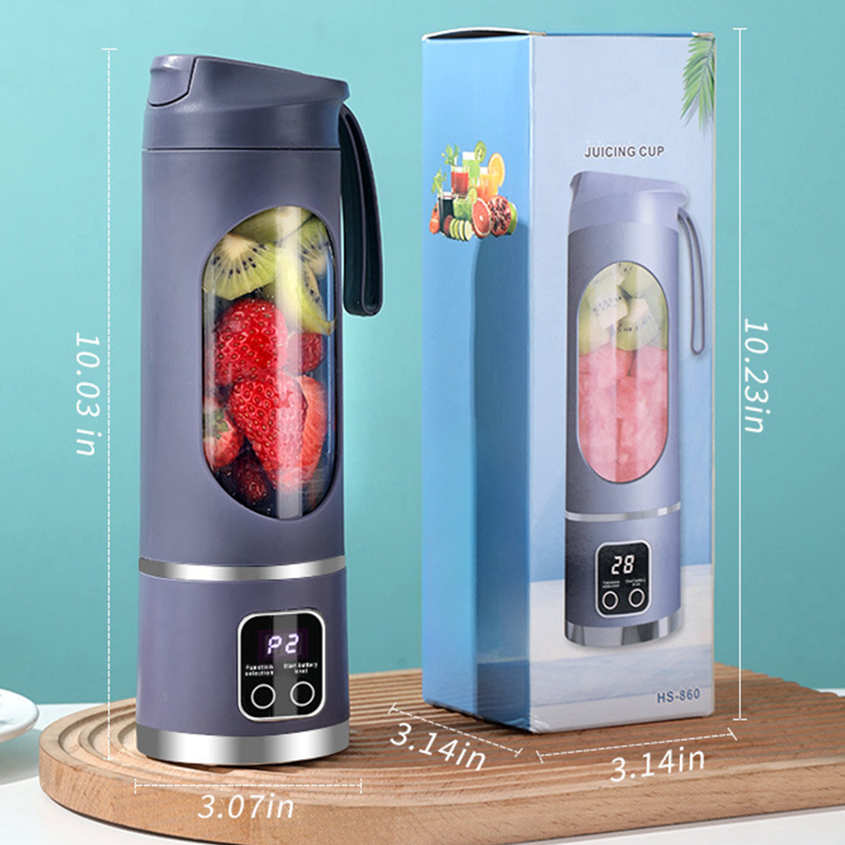 Home Ice Crusher Juicer USB Charging Outdoor Travel Cup 9