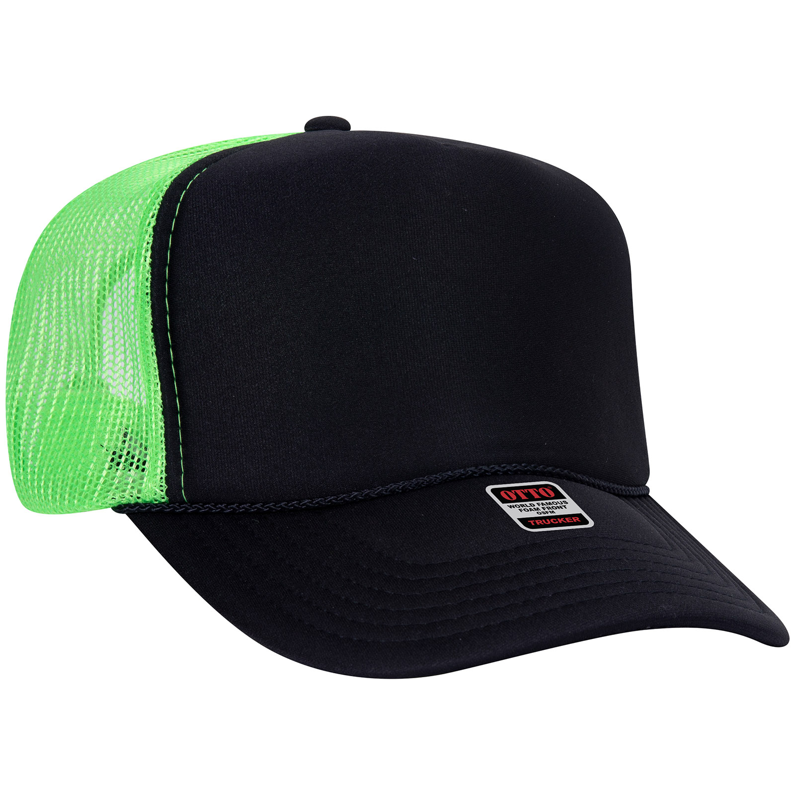 OTTO CAP® 5 Panel High Crown Mesh Back Trucker Hat 189