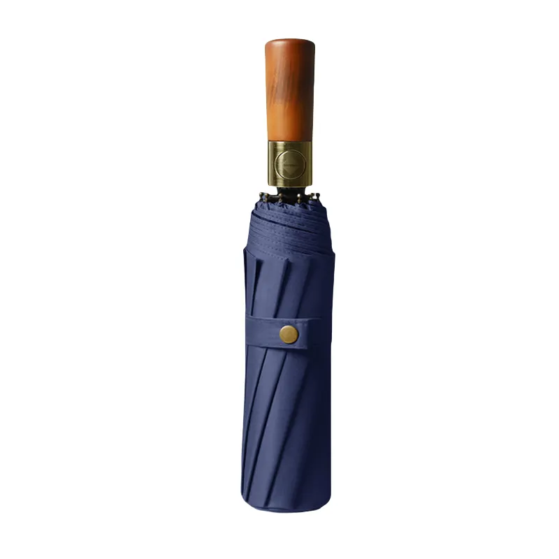 16 - Rib Wooden - Handle Auto Open All - Weather Umbrella 3
