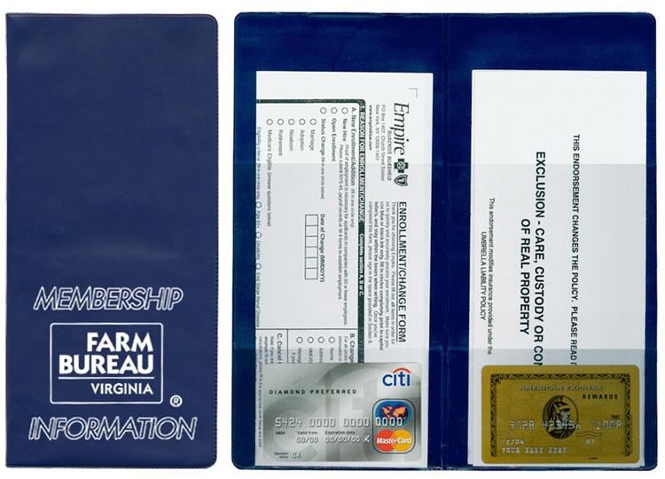 Policy and Document Holders w/4 clear pockets 7