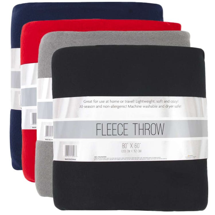 Twin Fleece Blankets Assorted  - 80" x 60" 1