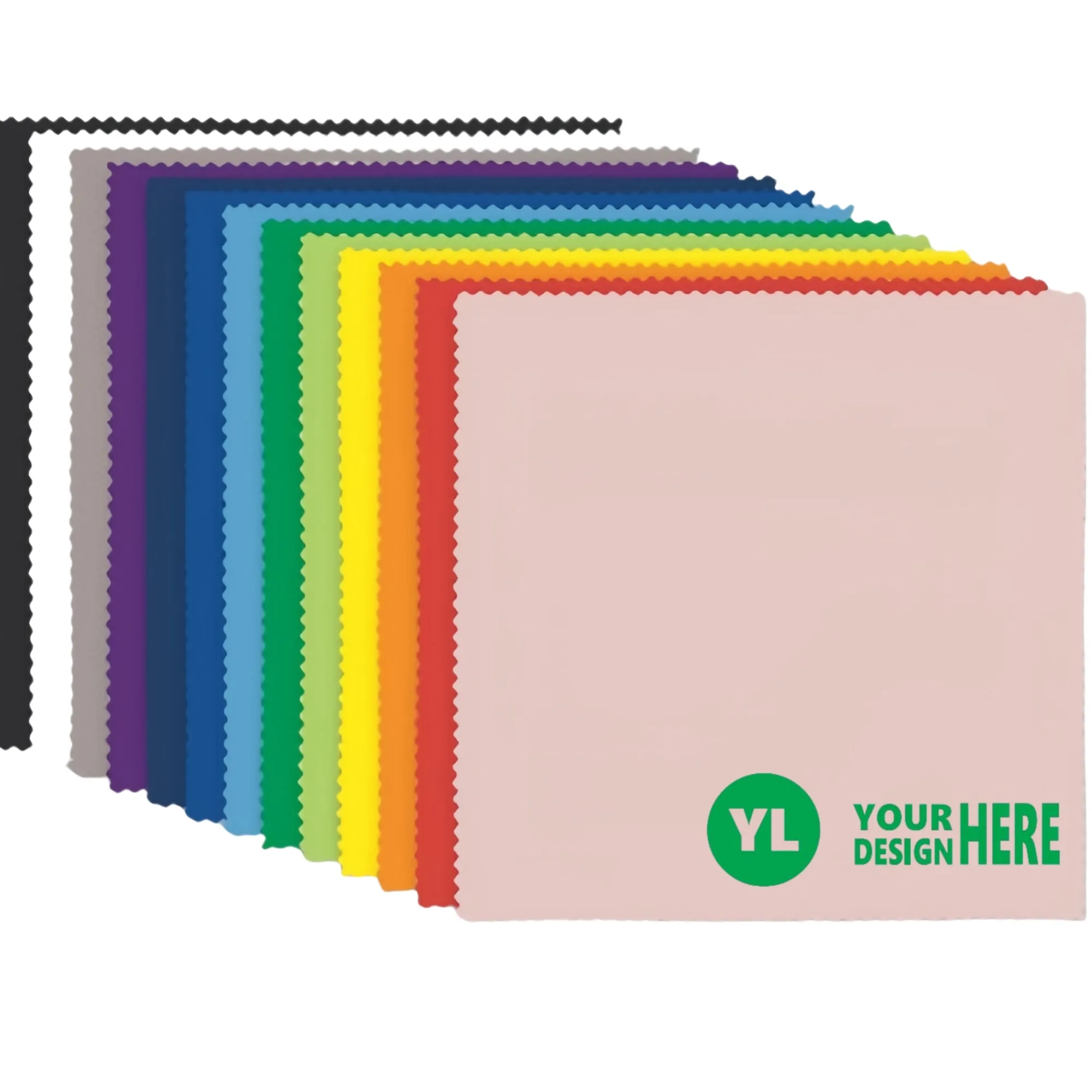 6"x 6" Microfiber eyewear cloth - 2 Color Silkscreen 2