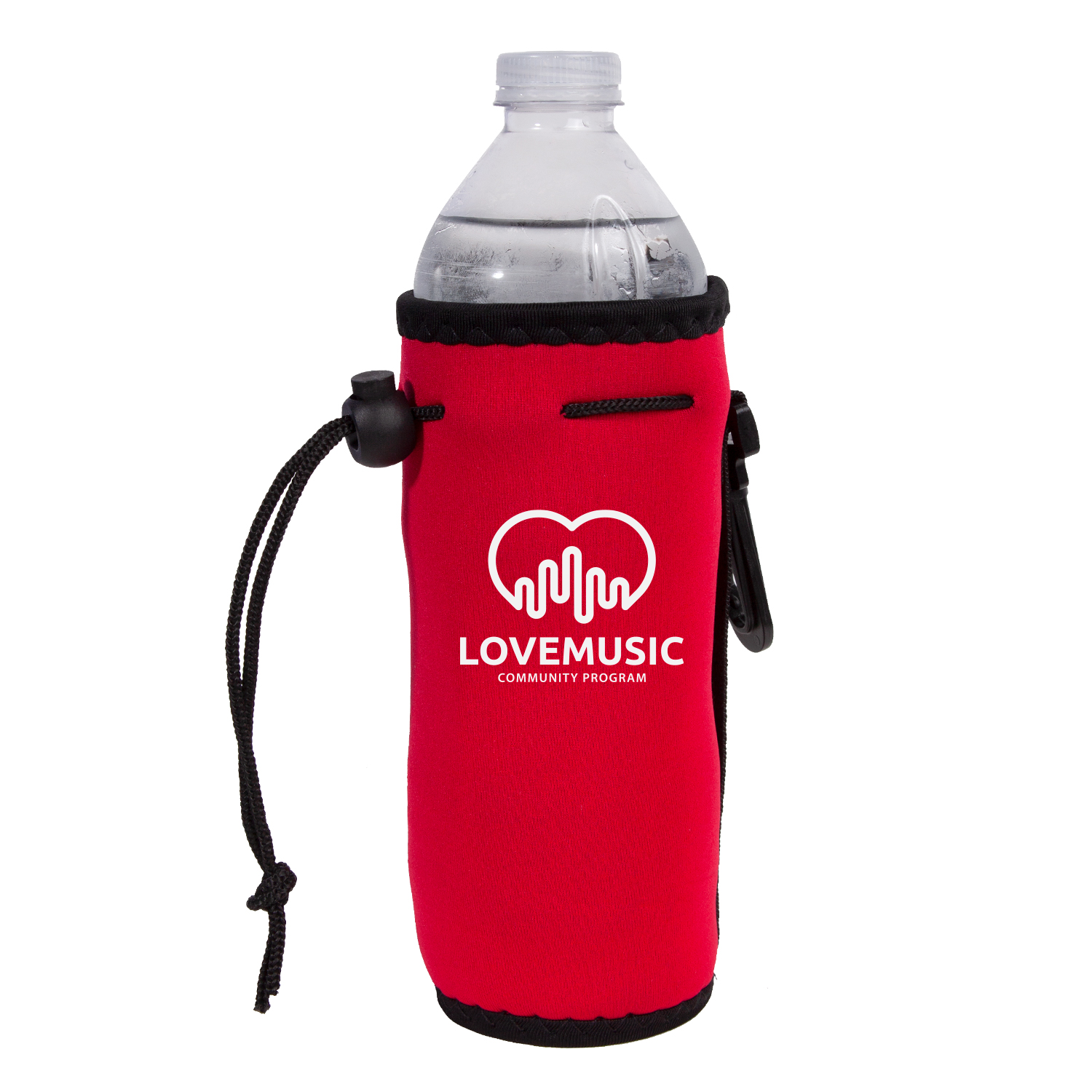 Neoprene Drawstring Bottle Cooler (1 Color Imprint) 3