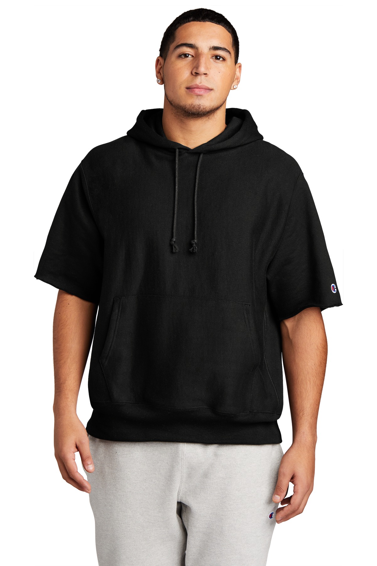 Champion Reverse Weave Short Sleeve Hooded Sweatshirt S101SS, custom hoodie or sweatshirt with logo imprint 23