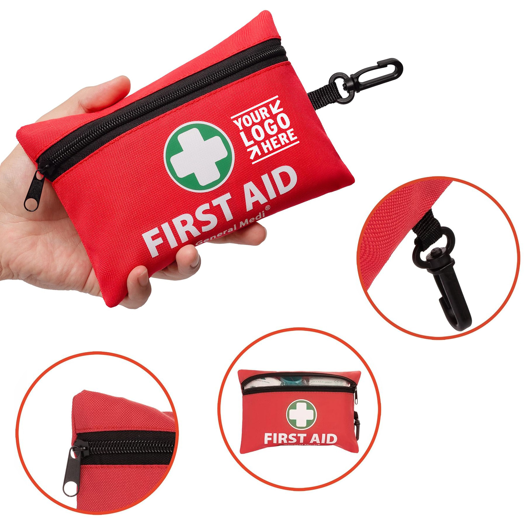 Travel Camping Medi Mini 110 Piece Small First Aid Kit Includes Emergency Foil Blanket Scissors