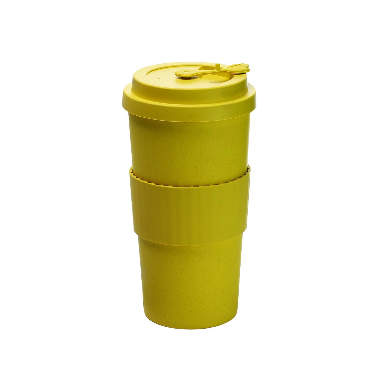 17oz Leak Proof Silicone Coffee Cup w/ Lid 2