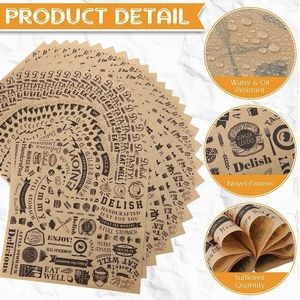 Deli Wax Paper Baking Sheets for Food Liner Picnic 2
